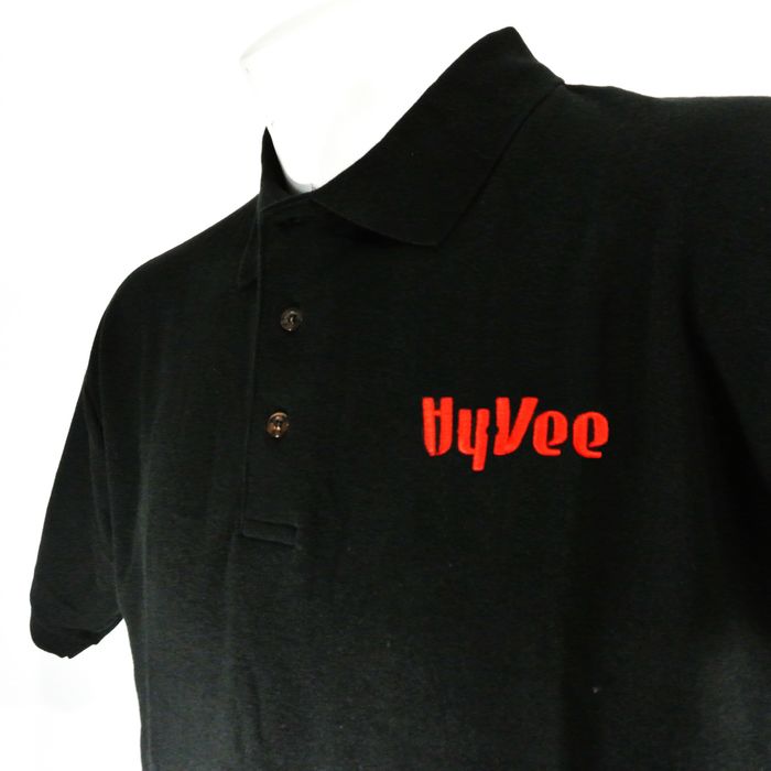 Mando HY-VEE Grocery Store Employee Uniform Black Polo Shirt | Grailed