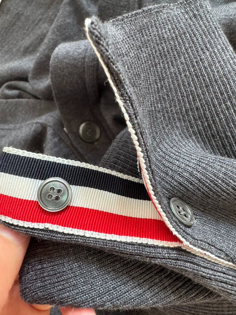 Thom Browne Thom Browne size5 Gray wool sweater Size US XXL / EU 58 / 5 - 4 Thumbnail