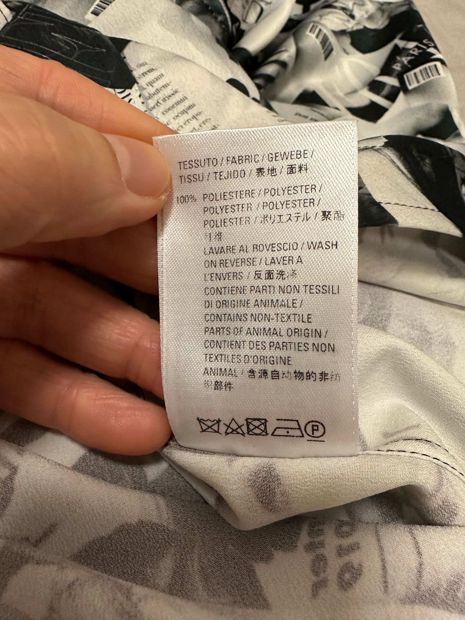 Balenciaga Balenciaga Printed Short Sleeve Shirt Size US M / EU 48-50 / 2 - 8 Thumbnail