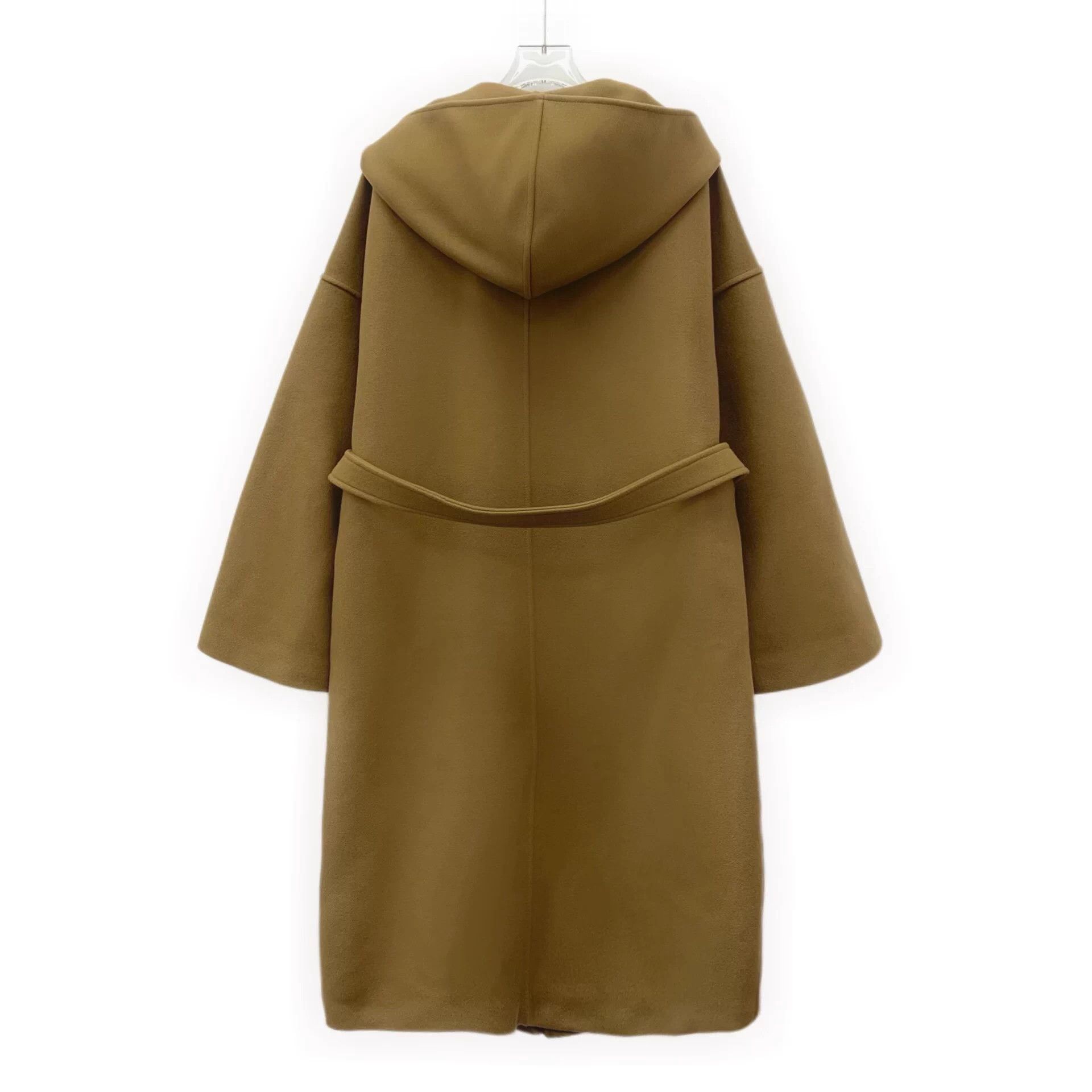 Celine Celine Hooded Long-Sleeved Bathrobe-Style Belted Coat, Size S / US 4 / IT 40 - 2 Thumbnail