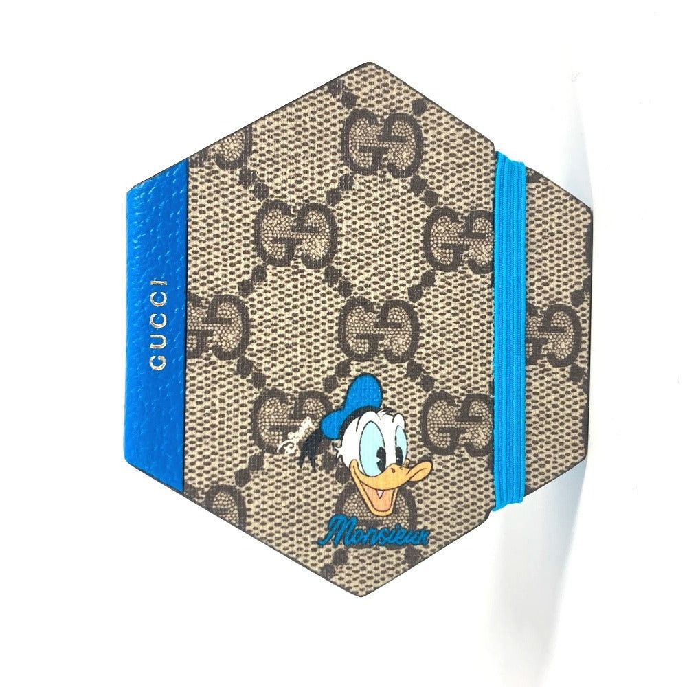 Gucci Gucci Disney Collaboration Donald Duck Notebook Notepad Tag Gg Supreme Hexagon Canvas Unisex Blue Size ONE SIZE - 1 Thumbnail