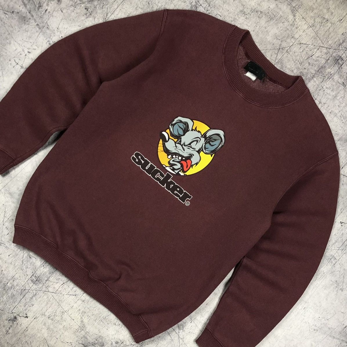 Vintage Vintage 90s Sucker Brand Rat Skateboard Sweatshirt Size US M / EU 48-50 / 2 - 1 Thumbnail