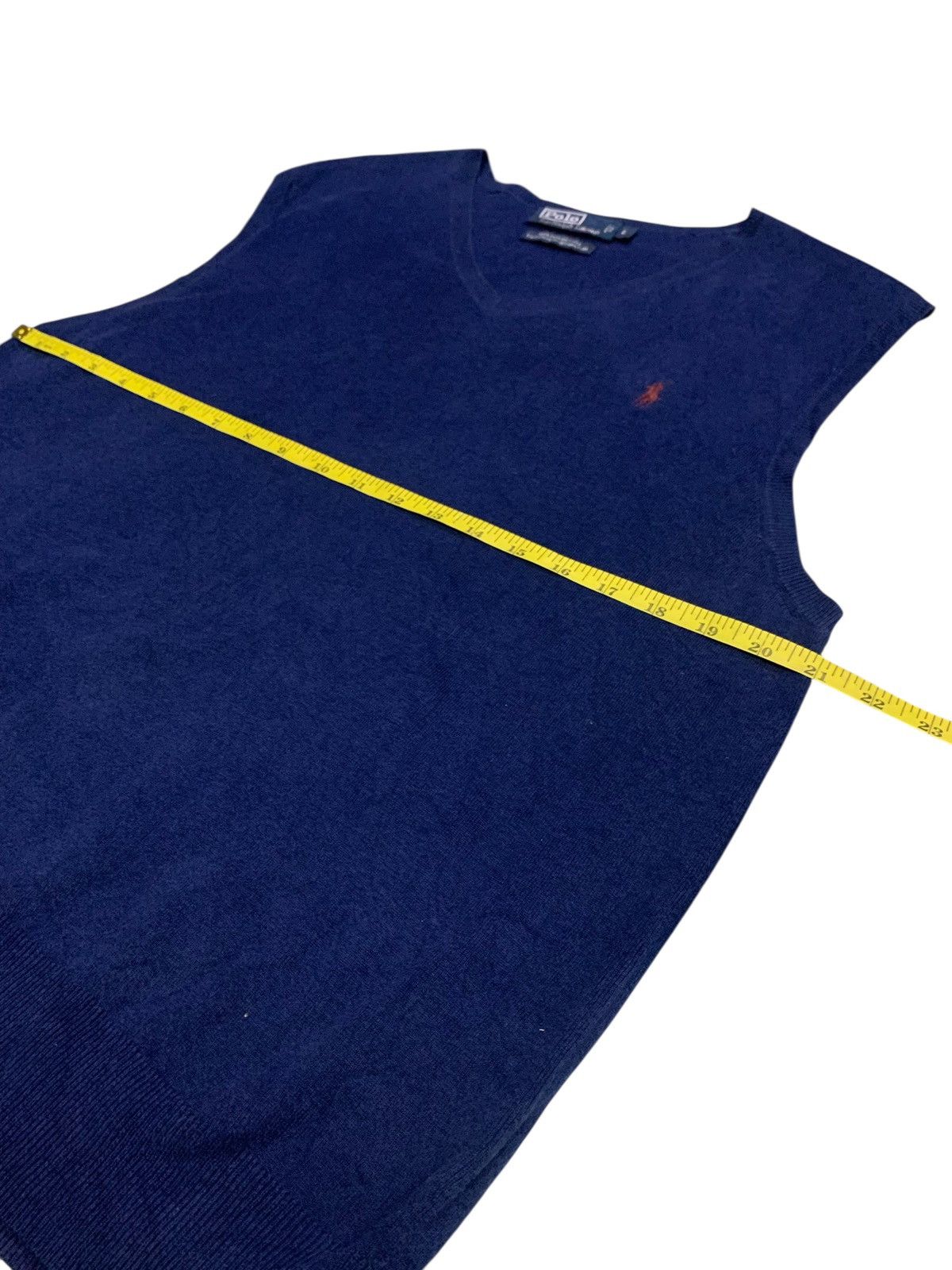 Polo Ralph Lauren Vintage 90's Polo Ralph Lauren Small Logo Sleveless Knitwear Size US L / EU 52-54 / 3 - 7 Thumbnail