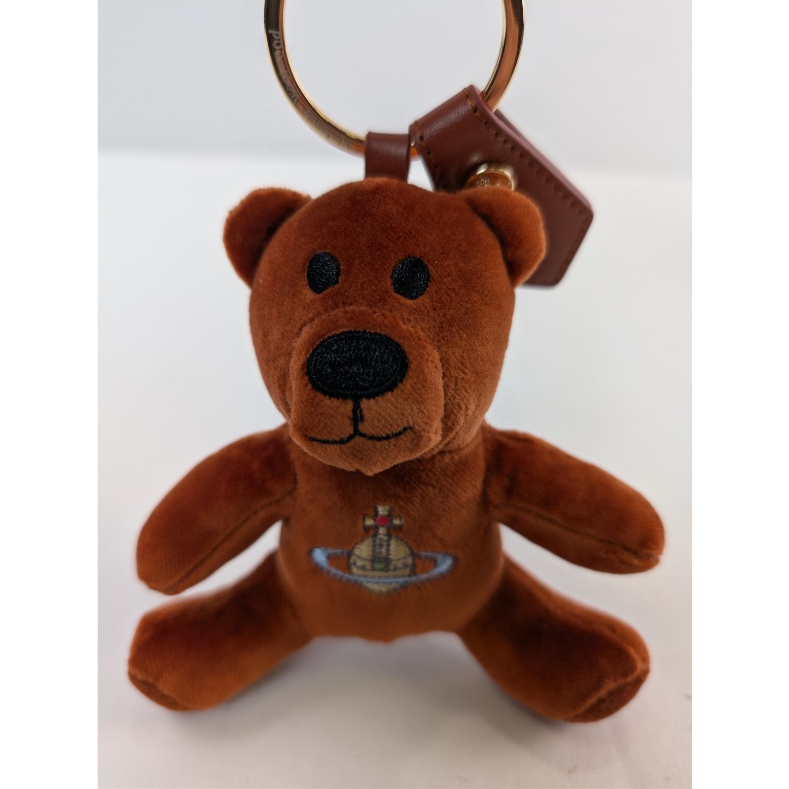 Vivienne Westwood o1rshd1 Size: OS / Teddy Bear Keyring in Burnt Orange Velvet Size ONE SIZE - 5 Thumbnail