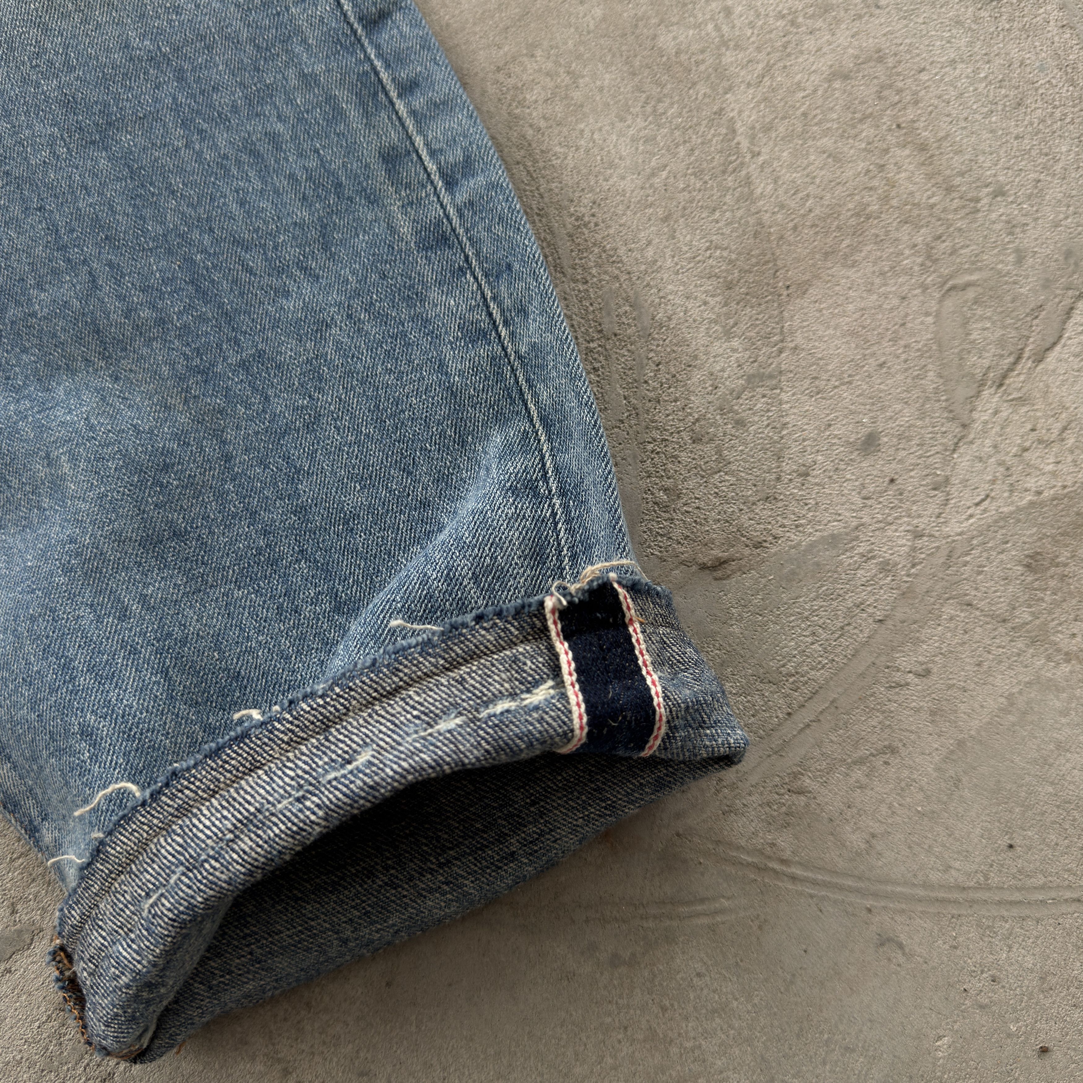 Levi's 90s Levi's Japanese Salvadge Baggy Washed Blue Jeans Size US 31 - 8 Thumbnail