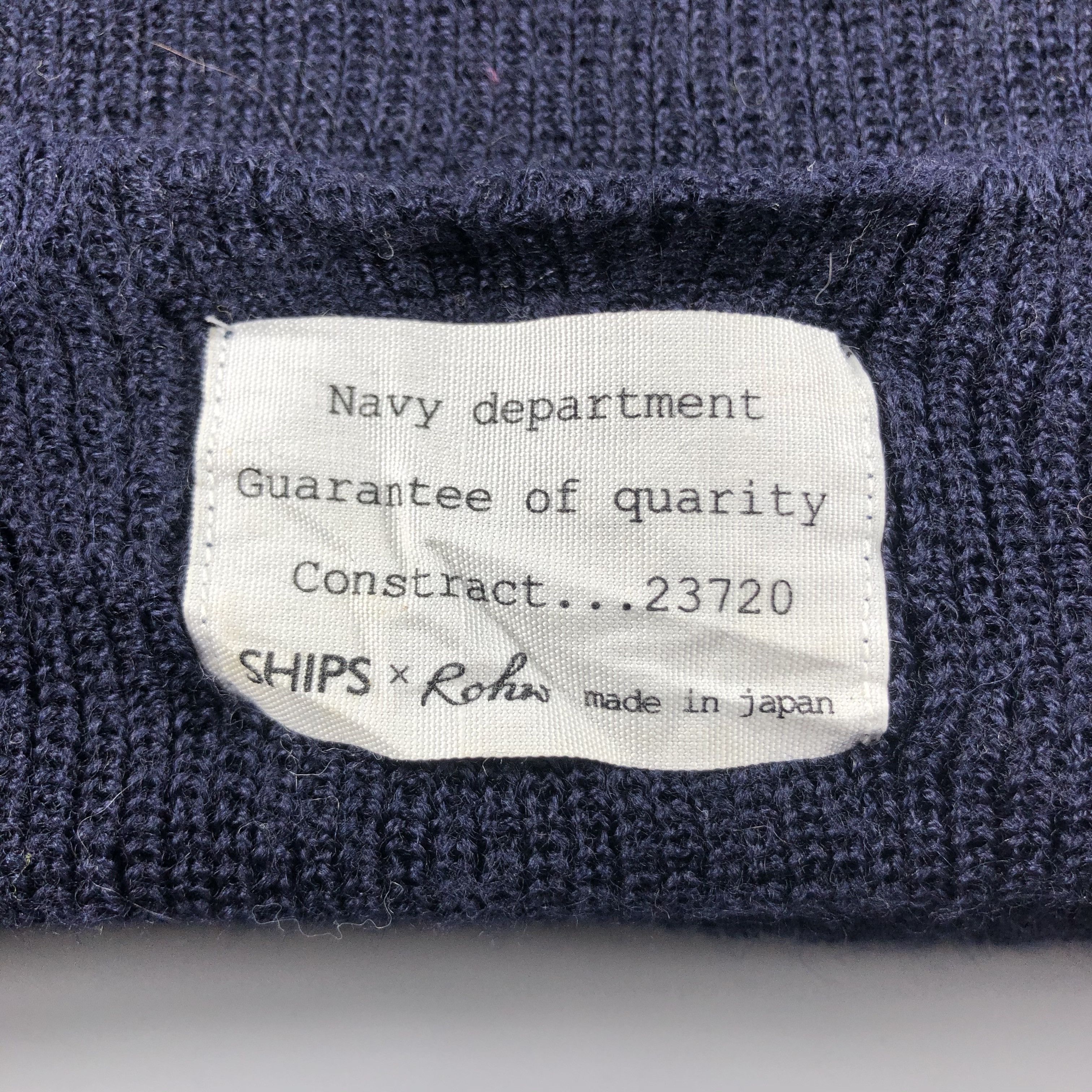 SHIPS × Vintage Ships x Rohw Beanie Snow Hat Snow Cap -D156 Size ONE SIZE - 5 Thumbnail