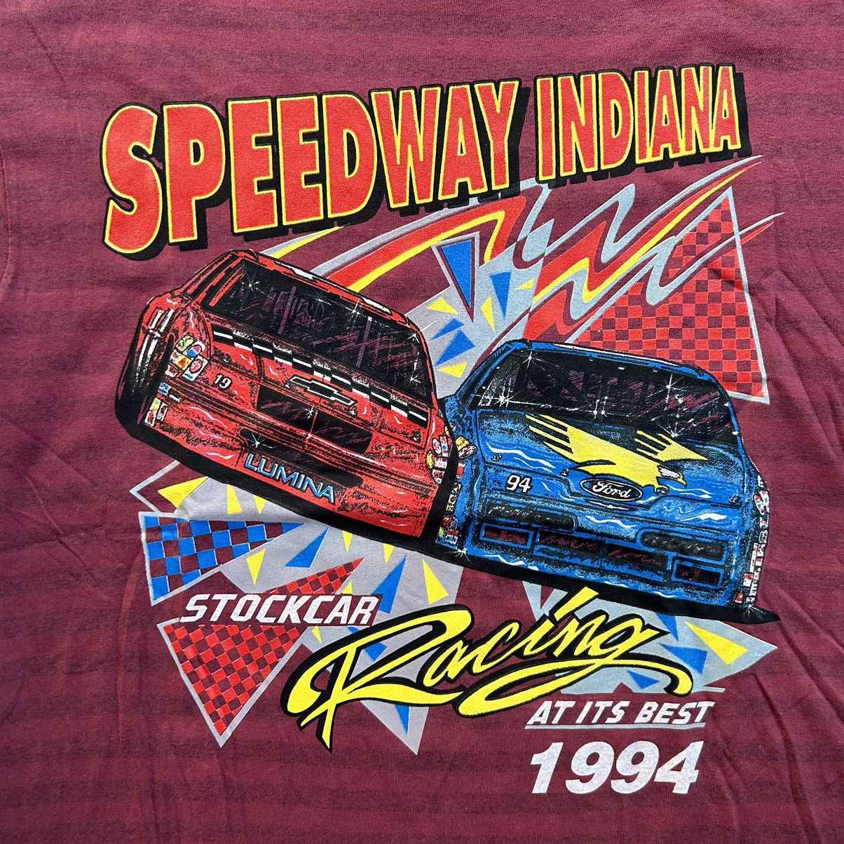 NASCAR × Vintage Vintage 1994 NASCAR Indiana Speedway Racing T Shirt Size US L / EU 52-54 / 3 - 6 Thumbnail