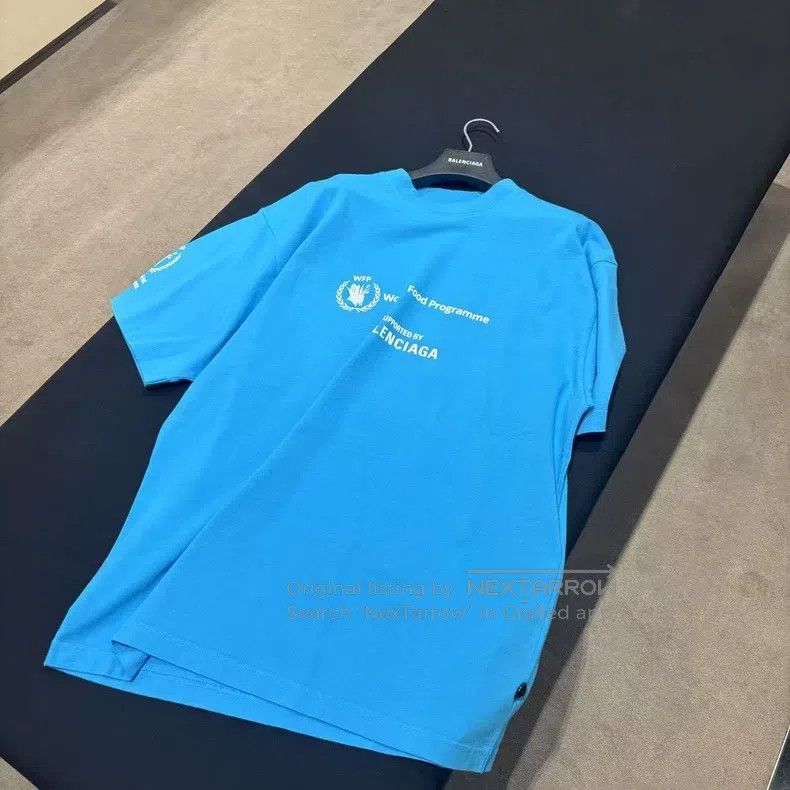 Balenciaga Balenciaga Blue Short Sleeve T-Shirt Size US S / EU 44-46 / 1 - 2 Thumbnail