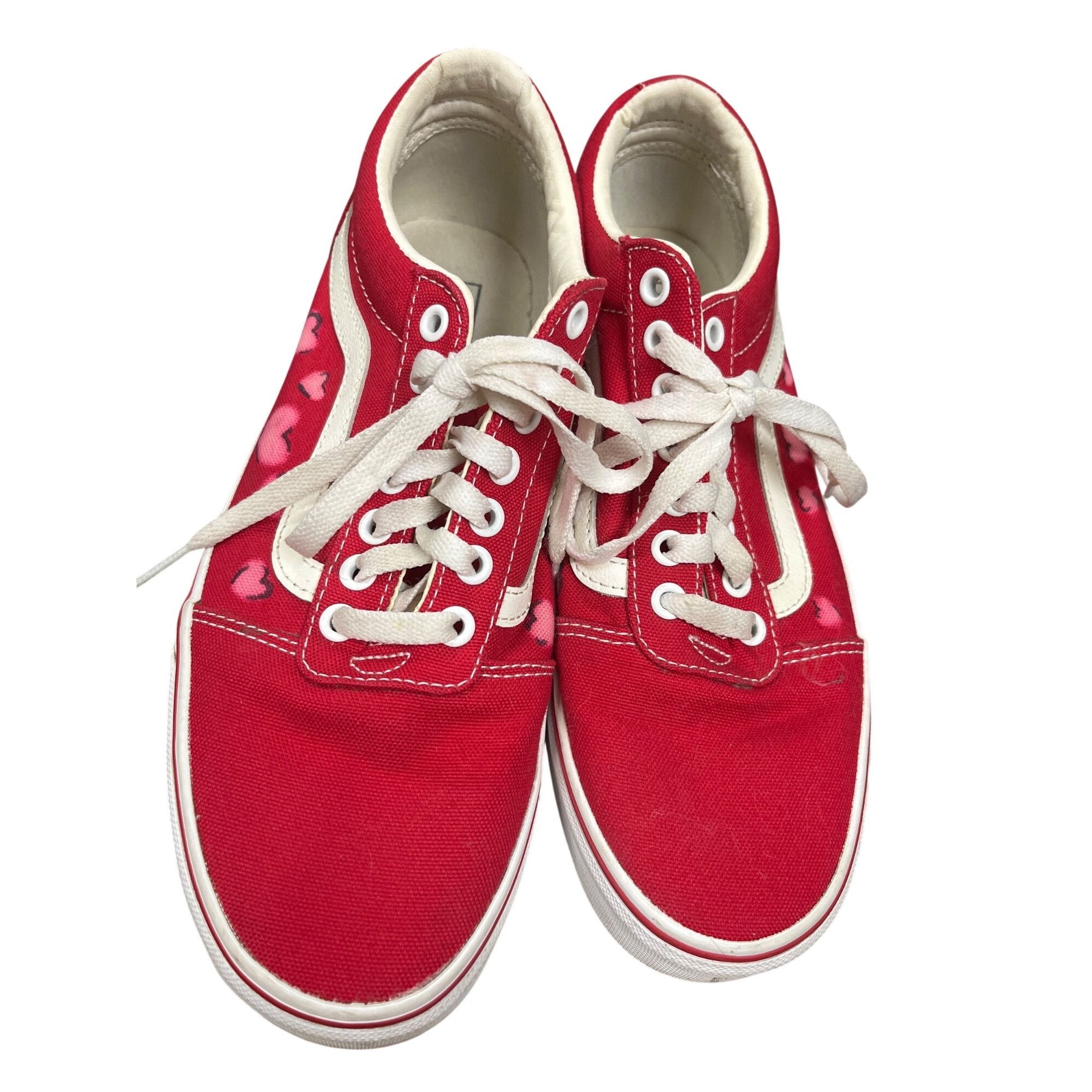 Vans Vans Off The Walls mens red heart graph low top sneakers sz Size US 8.5 / EU 41-42 - 13 Thumbnail