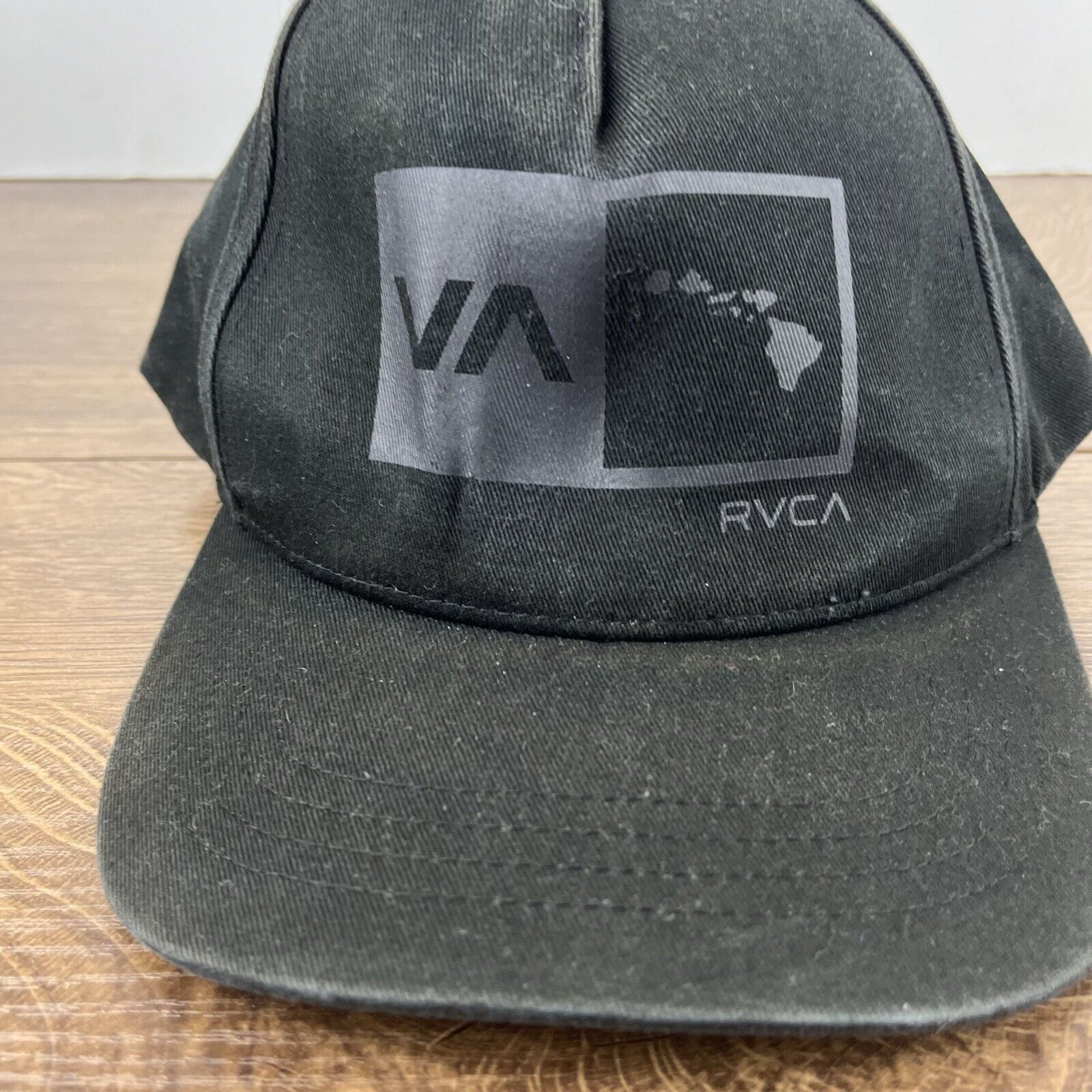 RVCA RVCA Hat RVCA Cap Snapback Hat Black Hat Adjustable Black Ad Size ONE SIZE - 7 Thumbnail