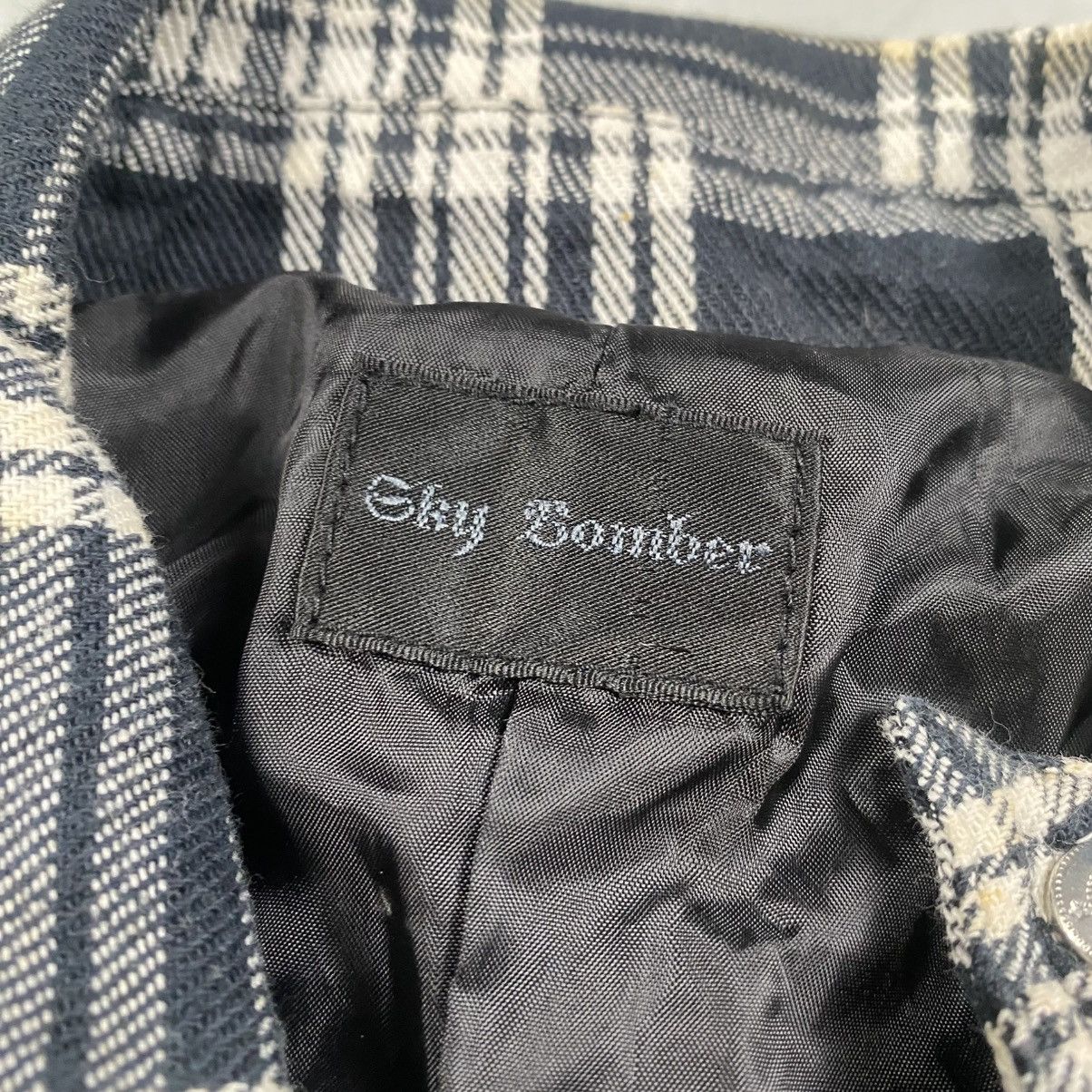 Japanese Brand Sky Bomber Japan Tartan Goth Punk Crop Jacket Size S / US 4 / IT 40 - 8 Thumbnail