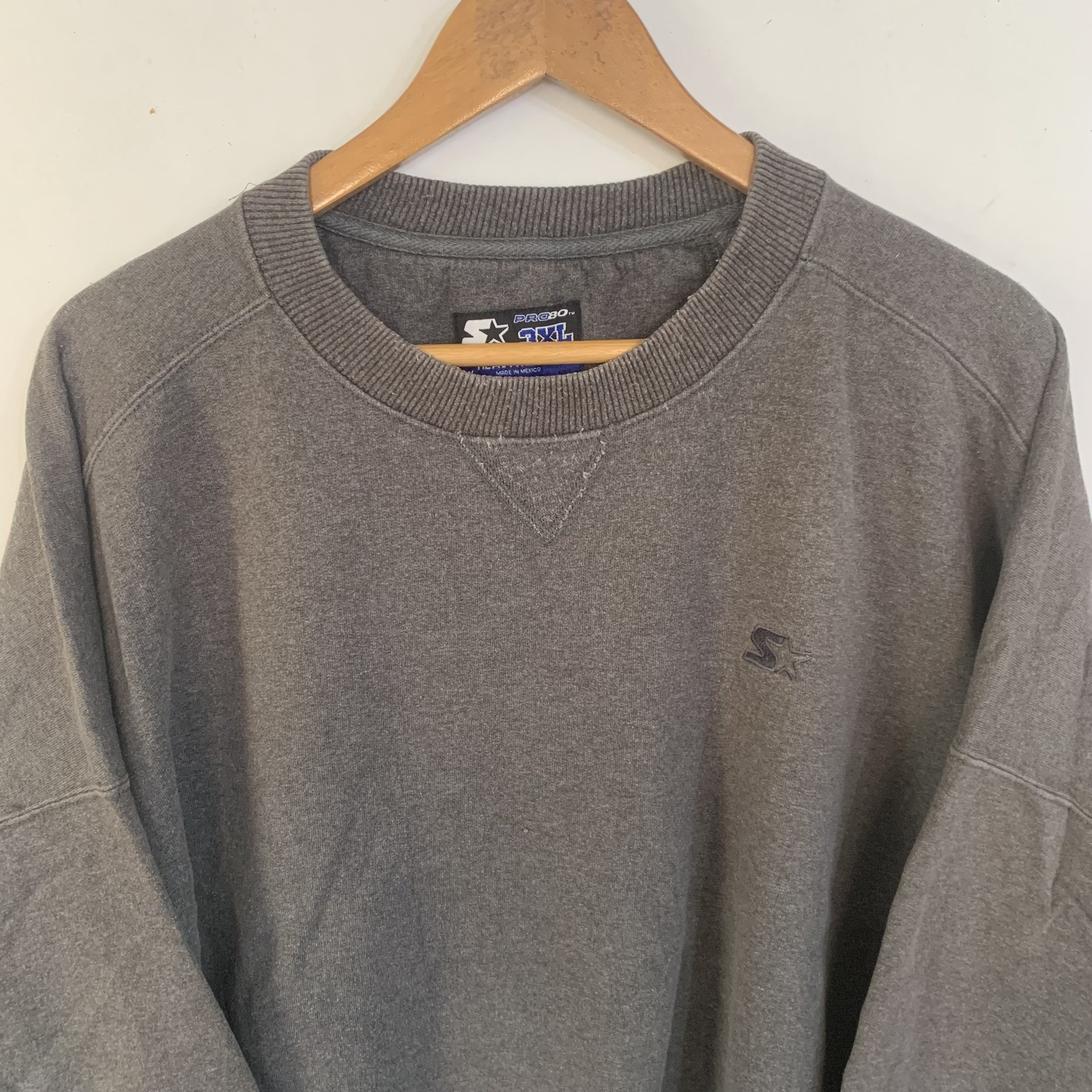 Starter Vintage Starter Oversize Sweatshirt Plain Simple Logo Size US XXL / EU 58 / 5 - 3 Thumbnail