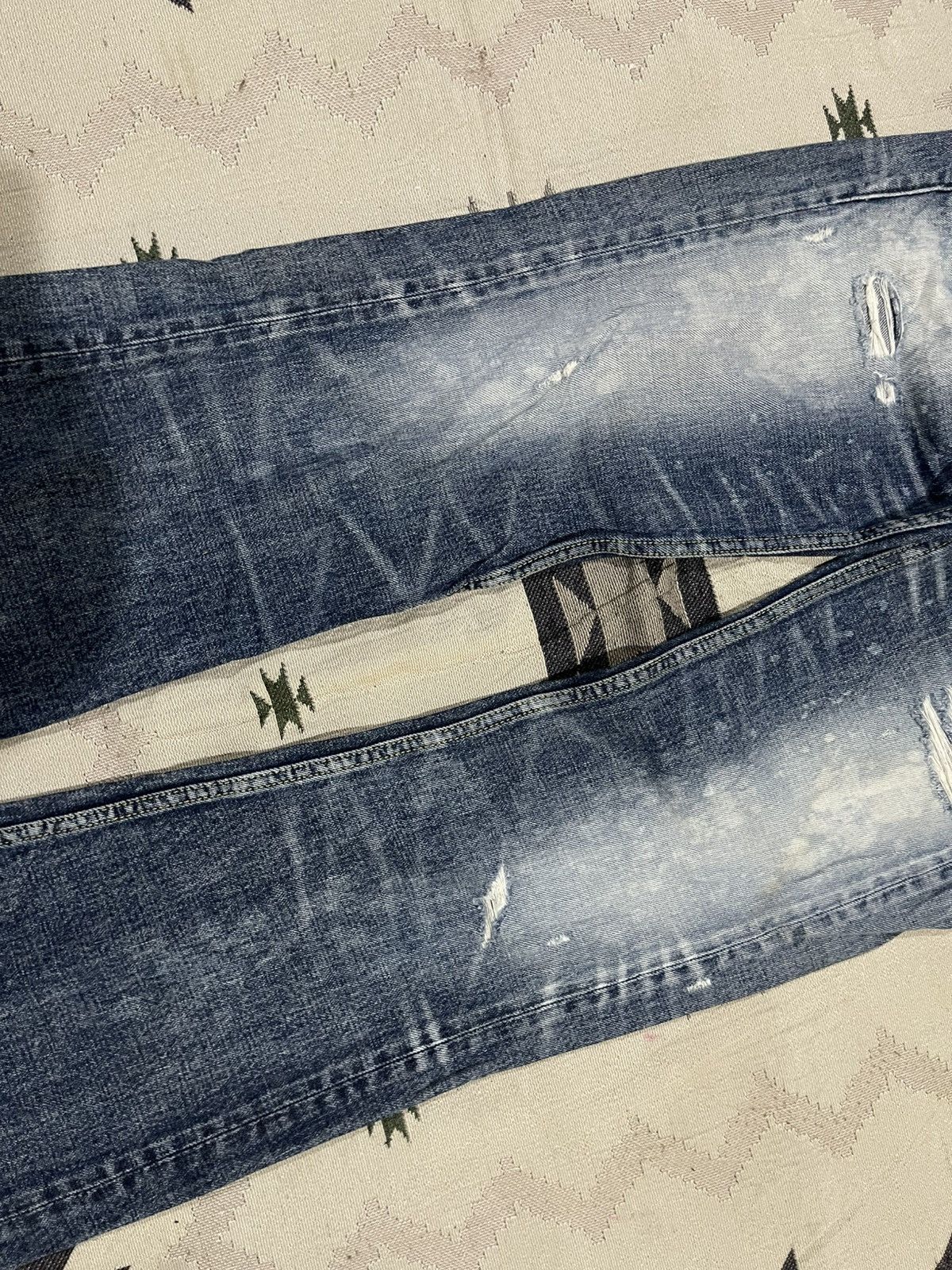 If Six Was Nine 2000s IF SIX WAS NINE STYLE MUDWASH FLARE DENIM JEANS Size 26" / US 2 / IT 38 - 6 Thumbnail