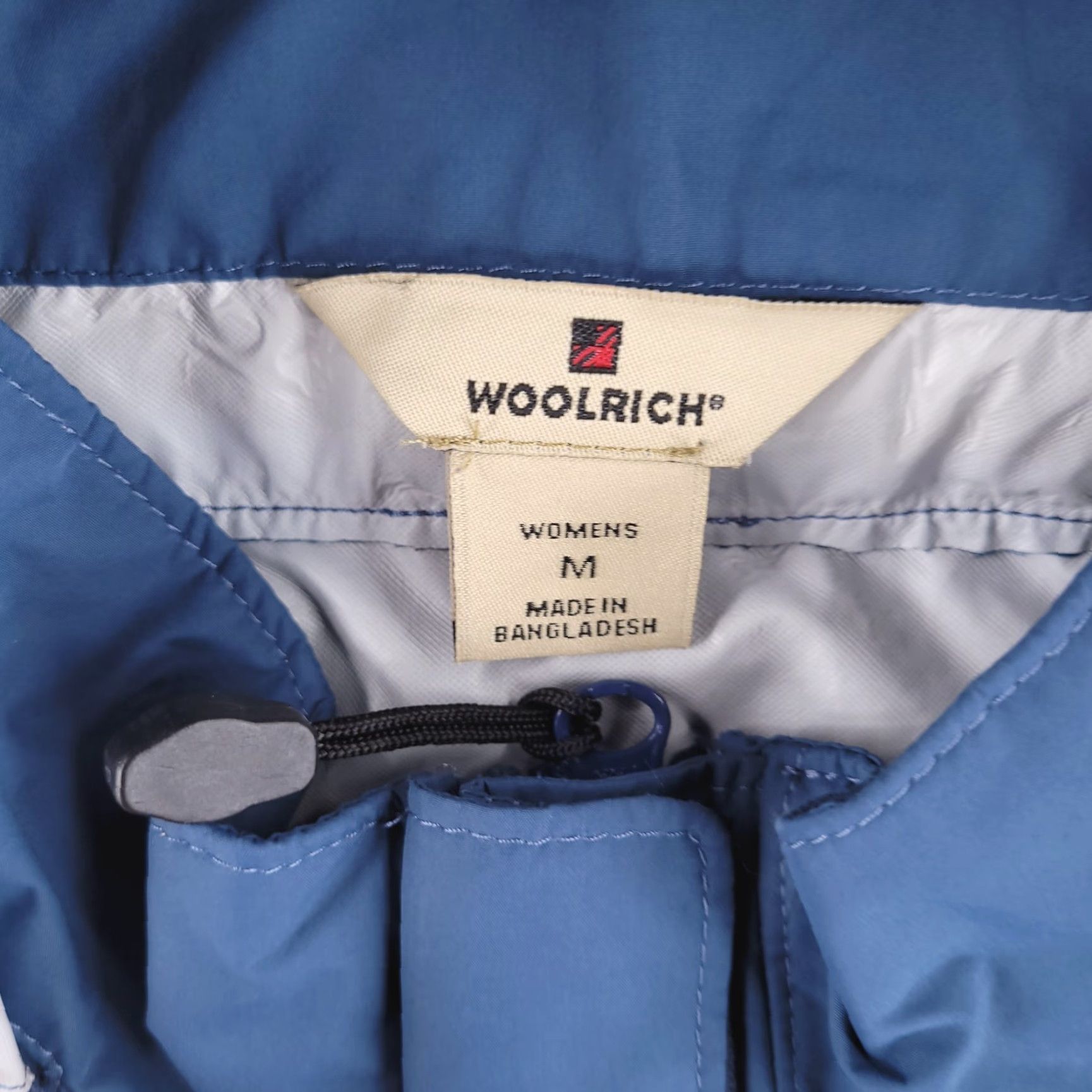 Vintage Woolrich Jacket Womens M Blue Polyester Windbreaker Shell ANorak Size M / US 6-8 / IT 42-44 - 6 Thumbnail