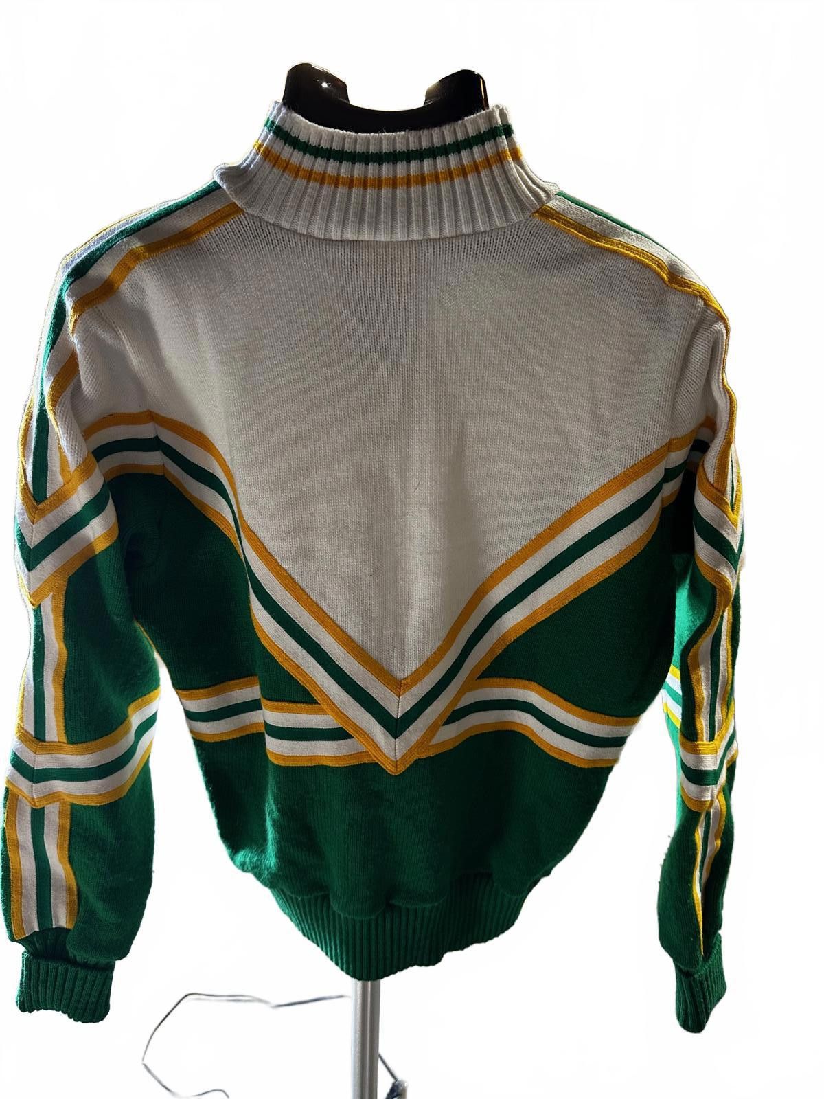 Elie Tahari Vintage ELITE cheerleader sweater Green & Gold MHS Size S / US 4 / IT 40 - 2 Thumbnail