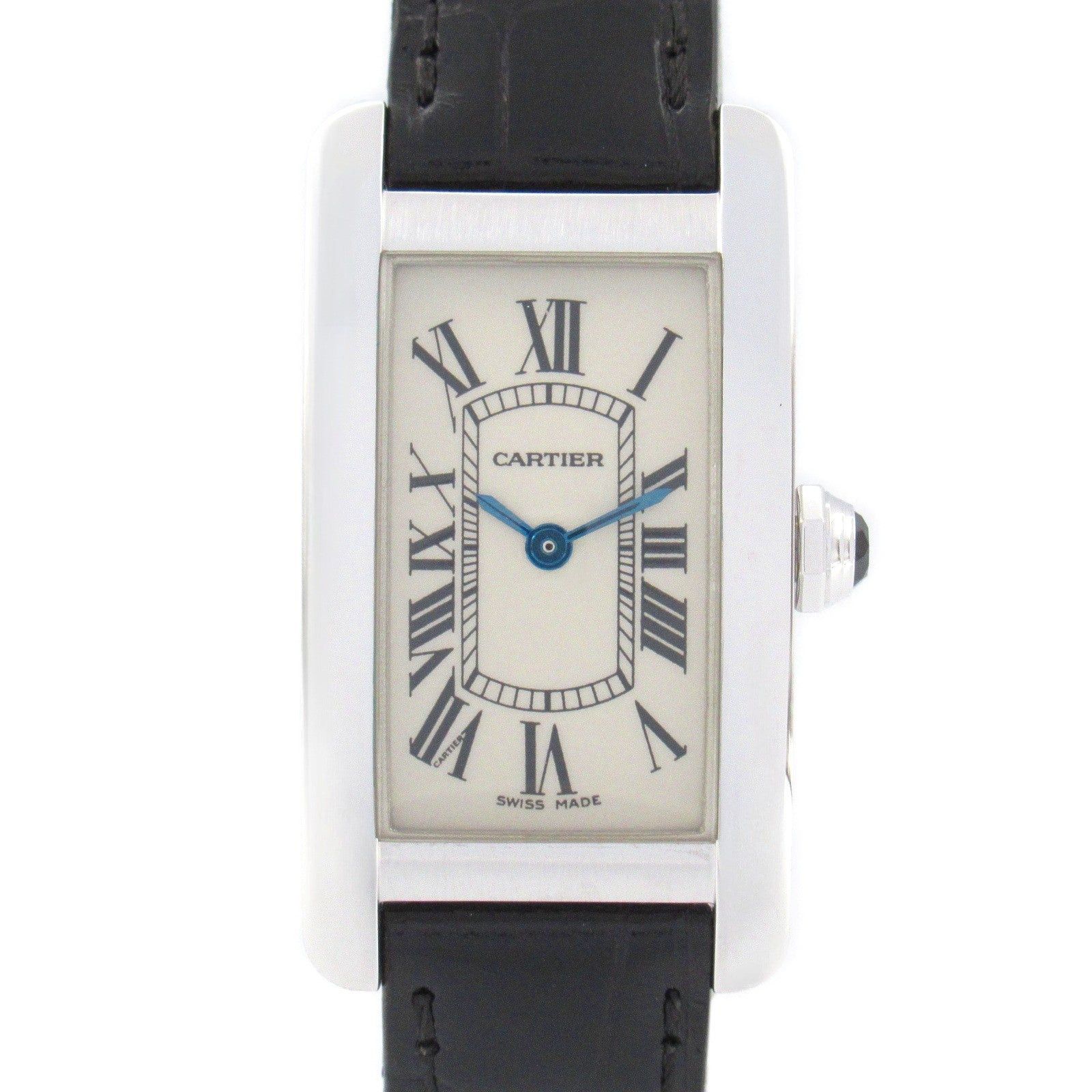 Cartier Cartier Tank American Sm Women Watch Quartz K18Wg (White Gold) Crocodile Leather Ivory Size ONE SIZE - 1 Thumbnail