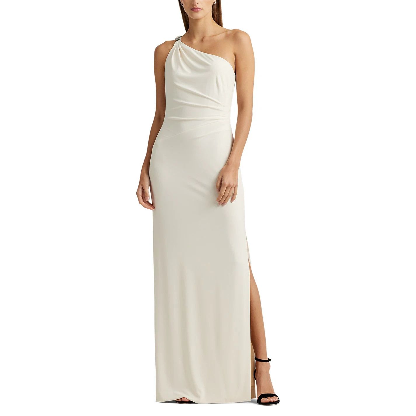 Lauren Ralph Lauren o1g2r1mq0825 Belina Dress in Cream Size M / US 6-8 / IT 42-44 - 4 Thumbnail