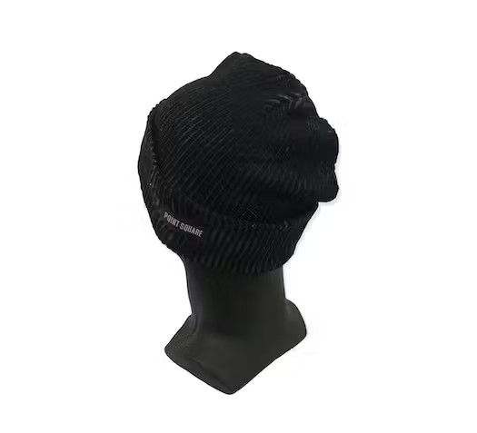 Japanese Brand Point Square Plain Beanie Hat Size ONE SIZE - 2 Thumbnail