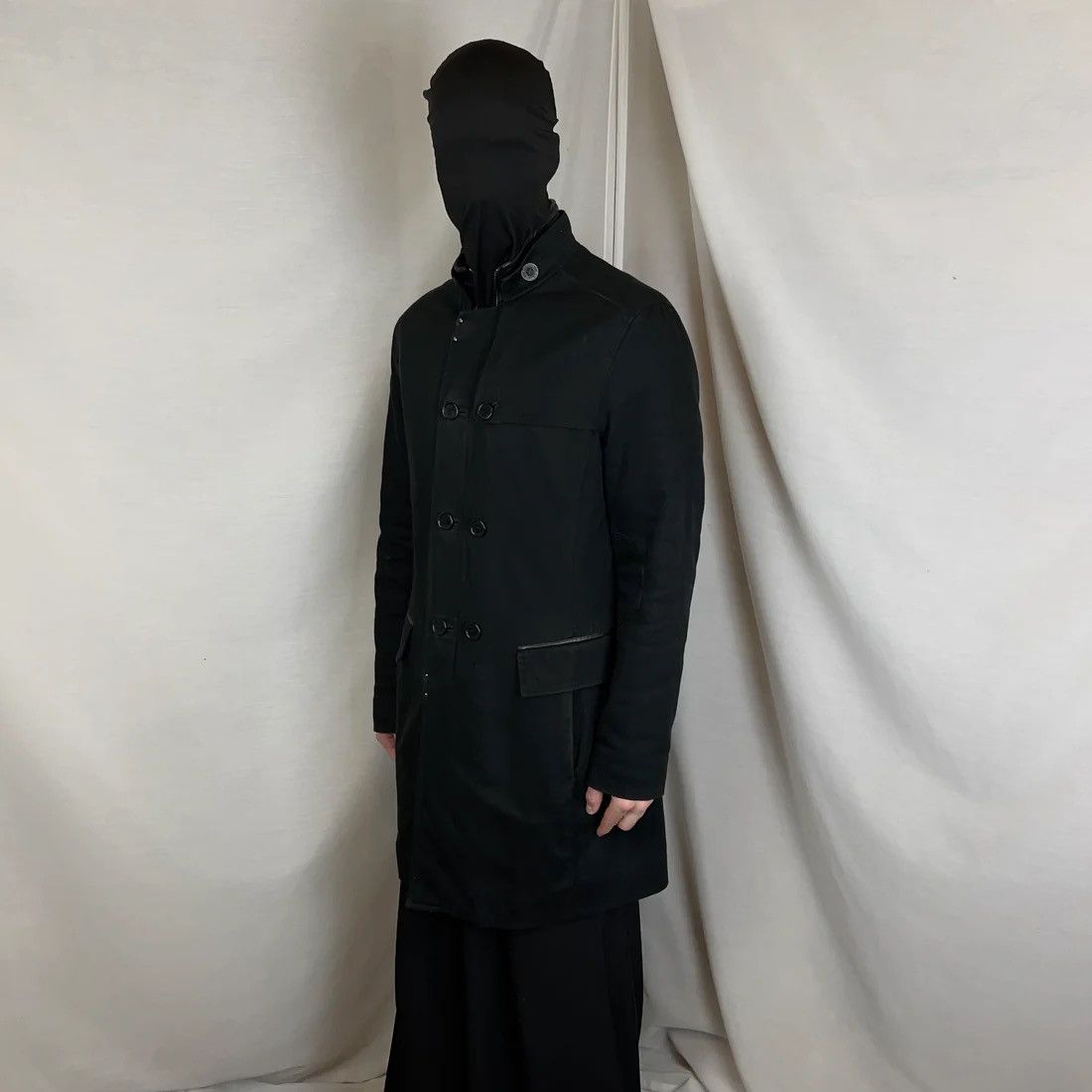 Dirk Bikkembergs Dirk Bikkembergs Multi Button Leather Collar Coat - AW09 Size US M / EU 48-50 / 2 - 2 Thumbnail
