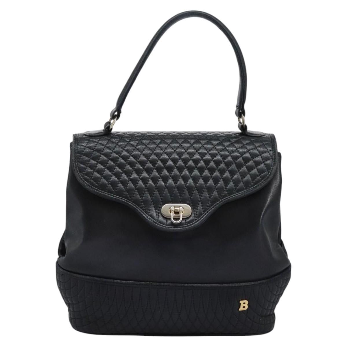 Bally Black Leather Handbag (Pre-Owned) Size ONE SIZE - 1 Thumbnail