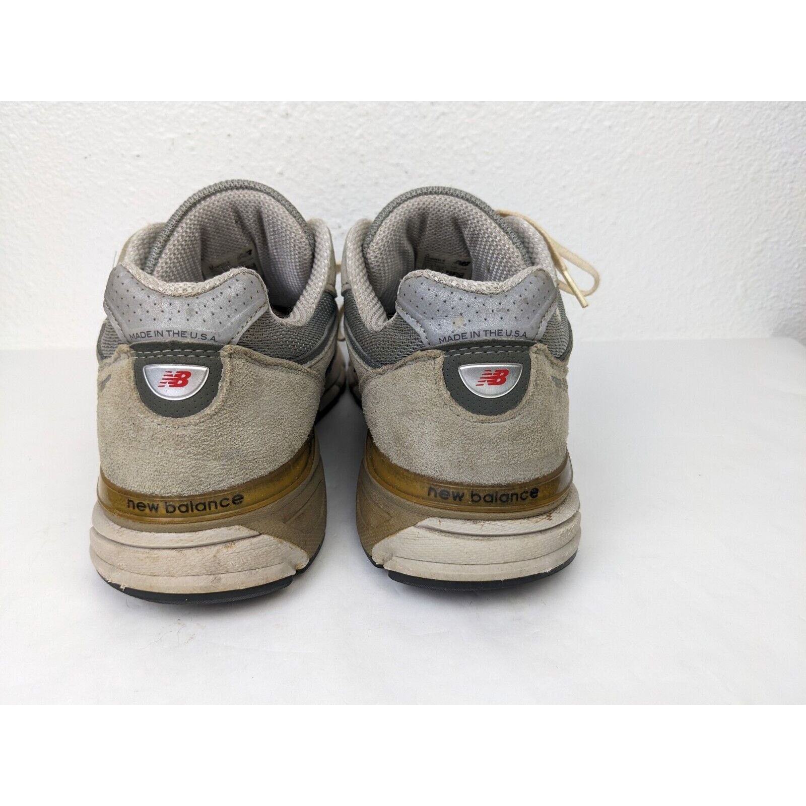 New Balance New Balance 990v4 Running Athletic Shoes Gray Suede Sz 11.5 Size US 11.5 / EU 44-45 - 10 Thumbnail