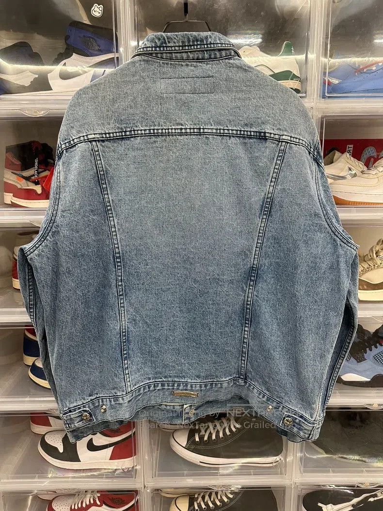 Chrome Hearts CHROME HEARTS Size XL Washed light blue denim jacket Size US XL / EU 56 / 4 - 3 Thumbnail