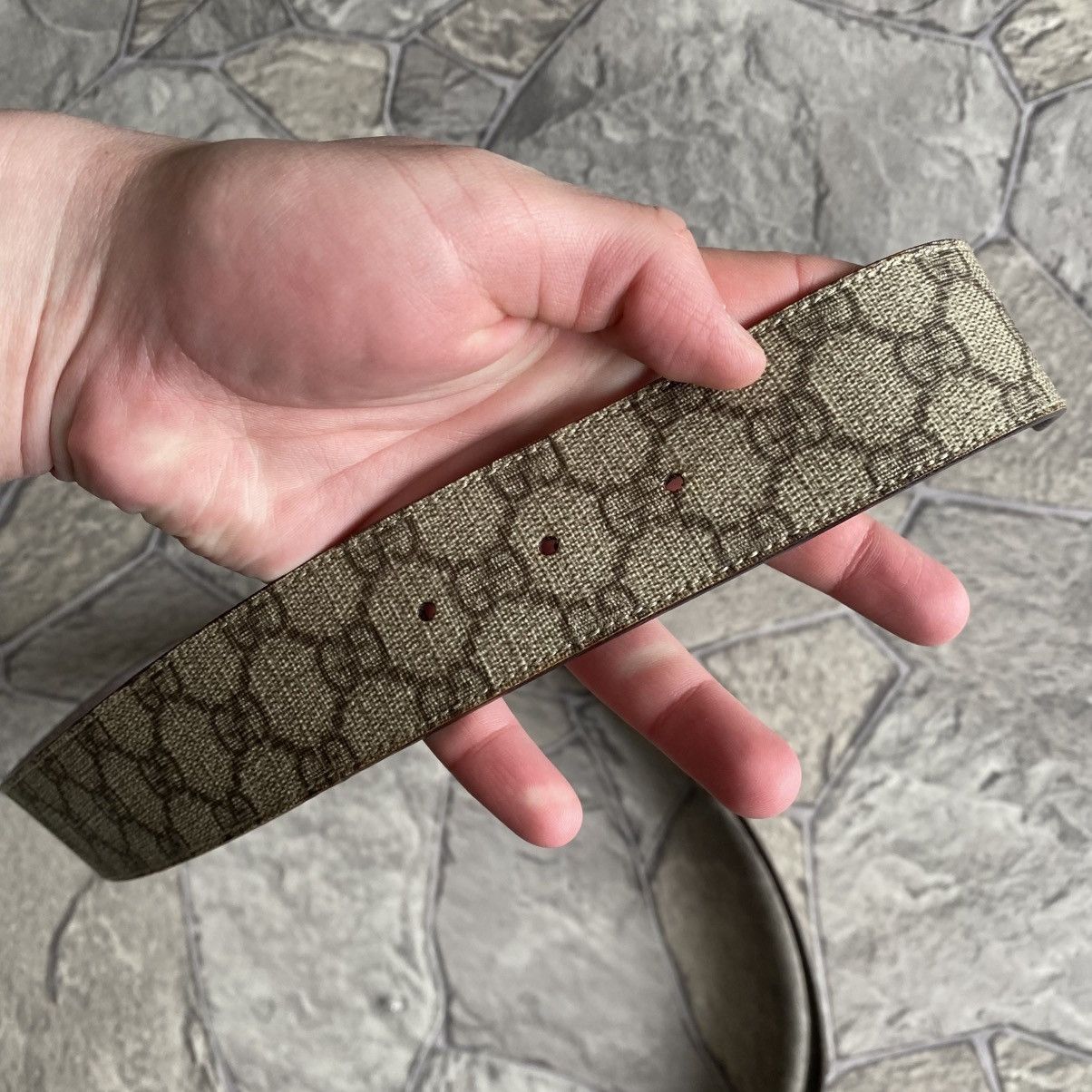 Gucci Vintage Gucci Monogram Belt Size ONE SIZE - 10 Thumbnail