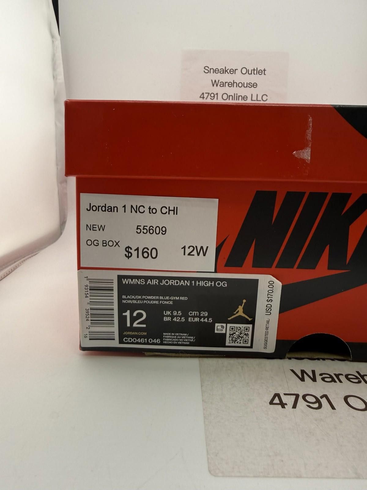 Nike Jordan 1 NC to CHI 12W New with Box Size US 12 / IT 42 - 7 Thumbnail