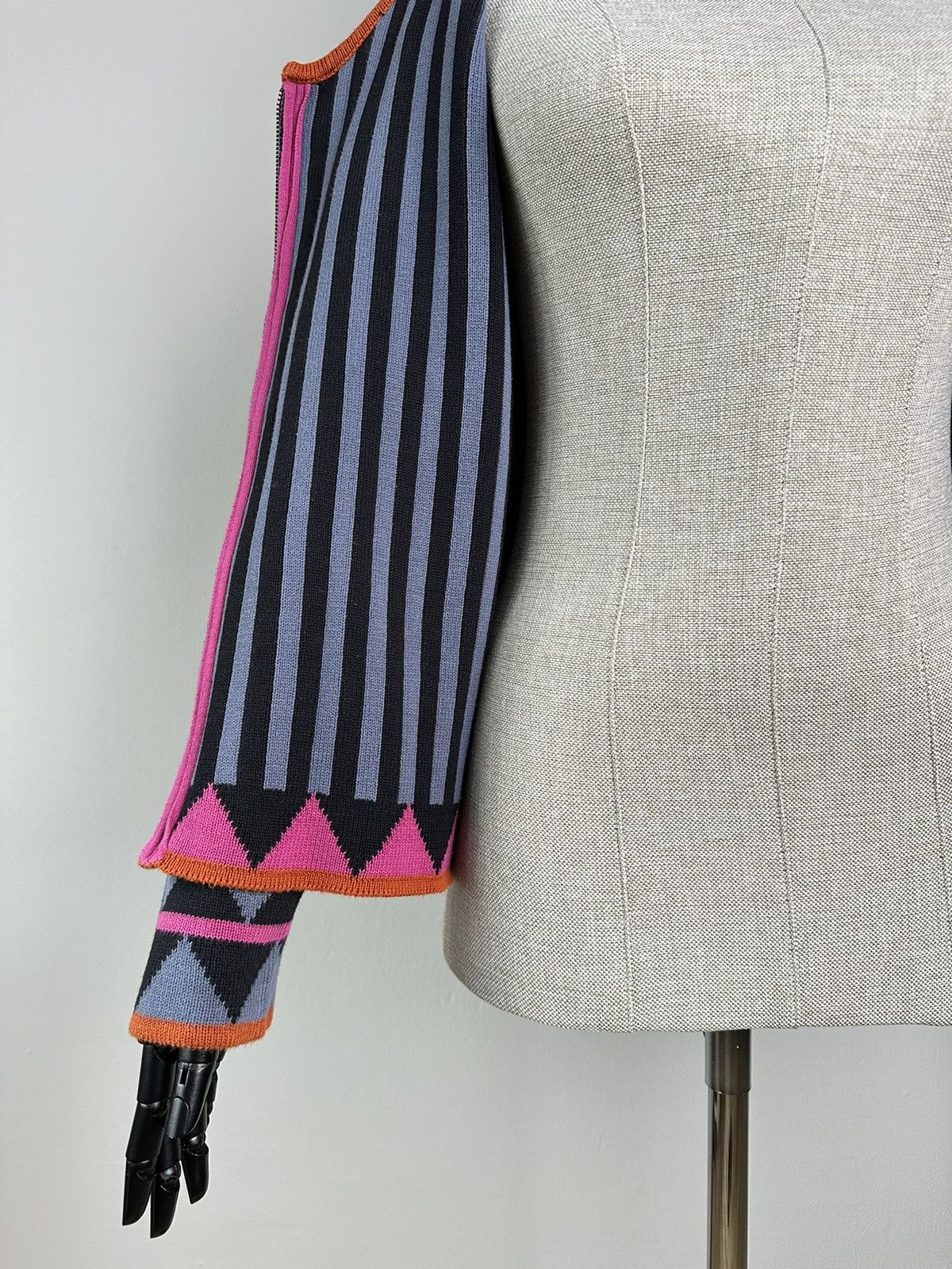 Gudrun Sjoden GUDRUN SJODEN Geometric Pattern Full Zip Cardigan Sweater Size M / US 6-8 / IT 42-44 - 12 Thumbnail