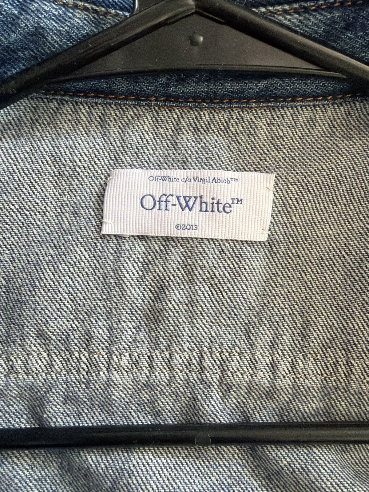 Off-White Off white denim jacket Size L / US 10 / IT 46 - 8 Thumbnail