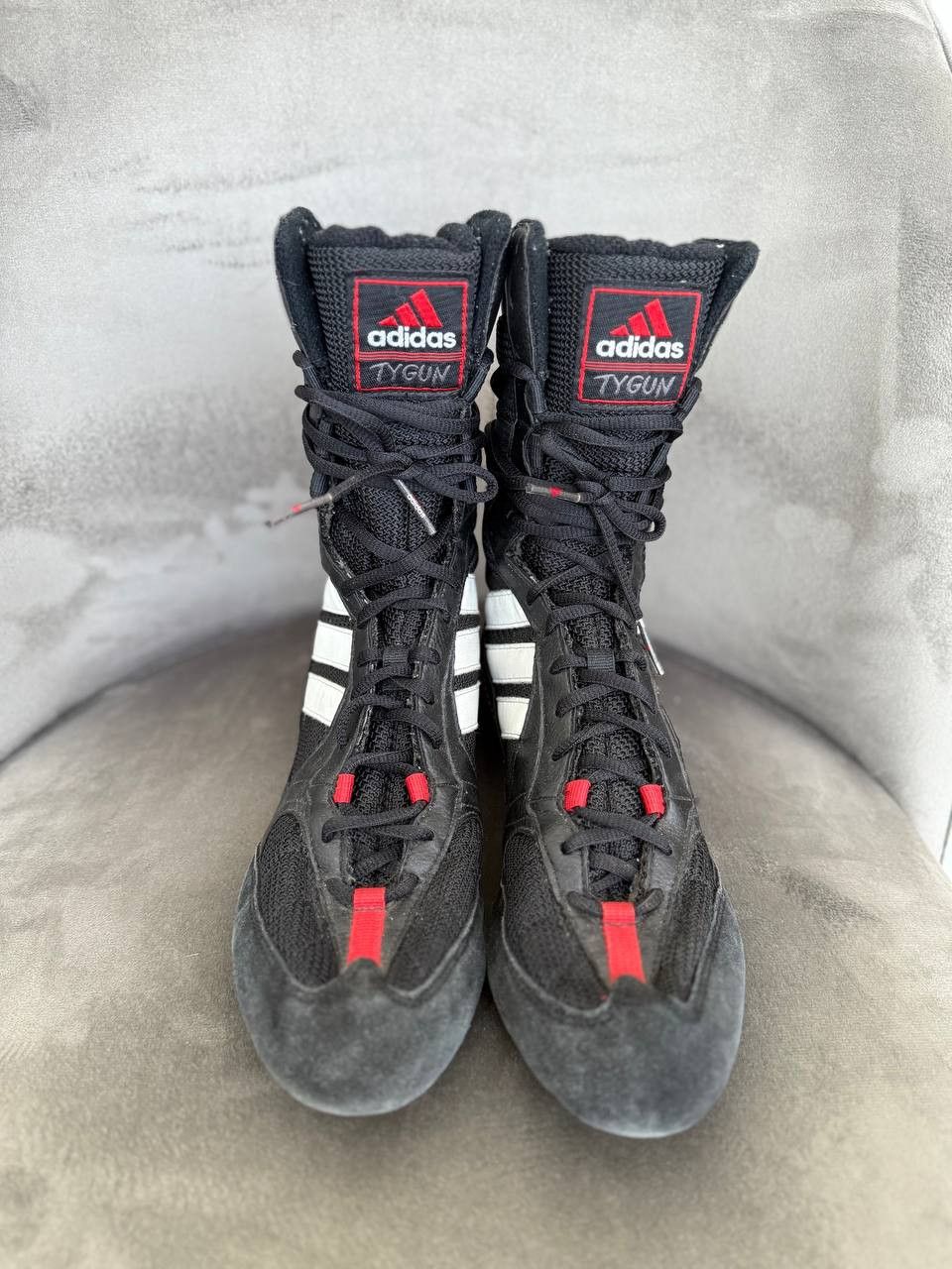 Adidas Adidas Tygun 00s Y2K Leather Black Wrestling Boxing Boots Size US 9 / IT 39 - 7 Thumbnail