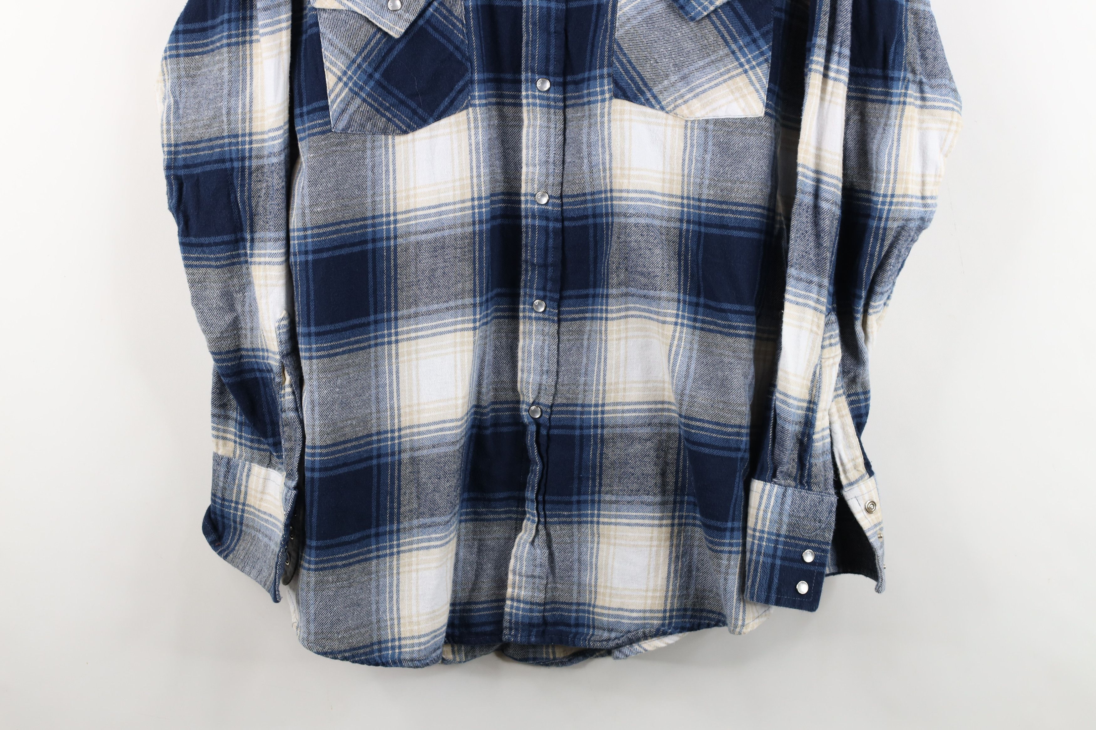 Vintage Vintage 90s Streetwear Rodeo Flannel Button Shirt Plaid Size US L / EU 52-54 / 3 - 3 Thumbnail