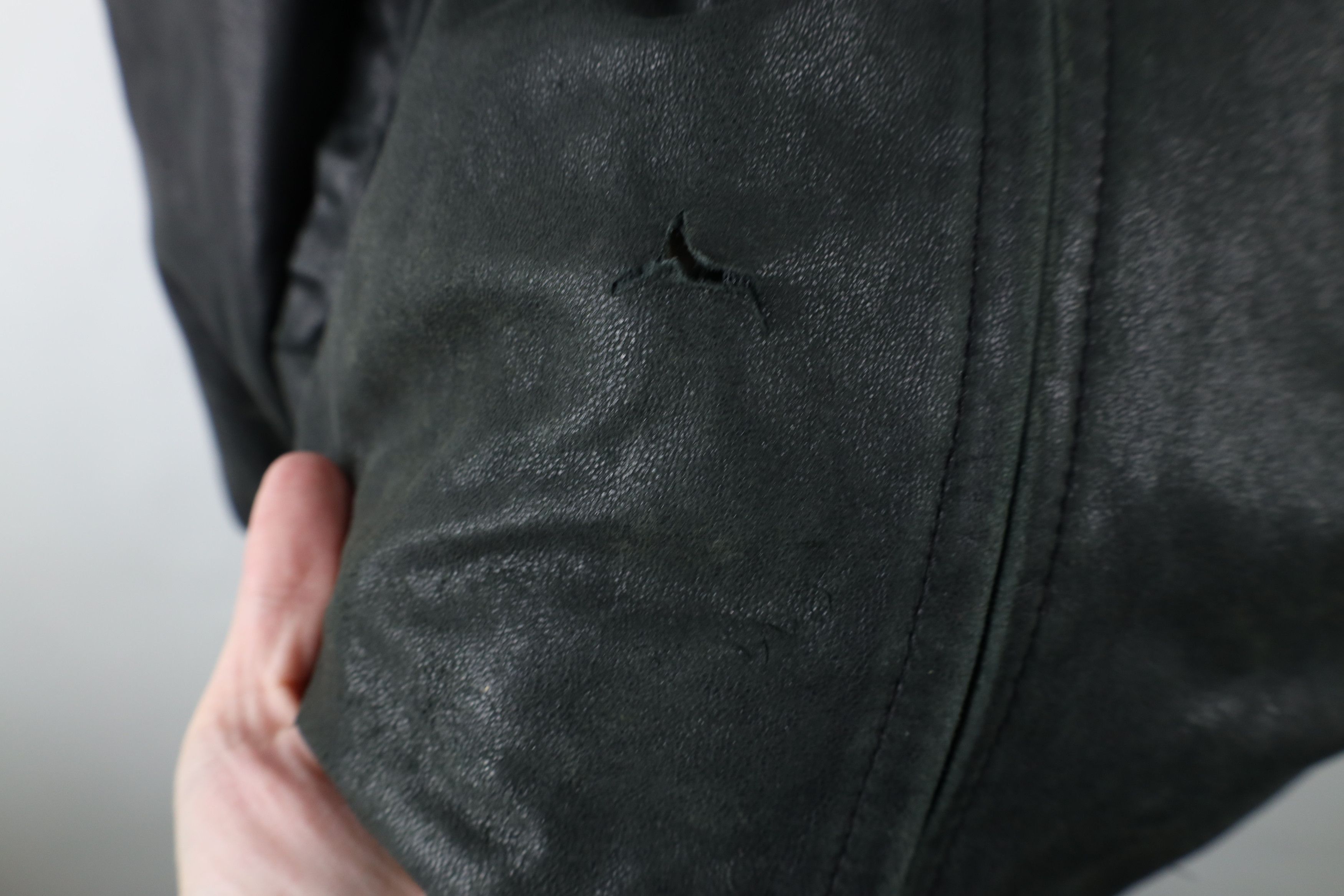 Vintage Vintage 90s Streetwear Leather Full Zip Bomber Jacket Black Size US XXL / EU 58 / 5 - 6 Thumbnail