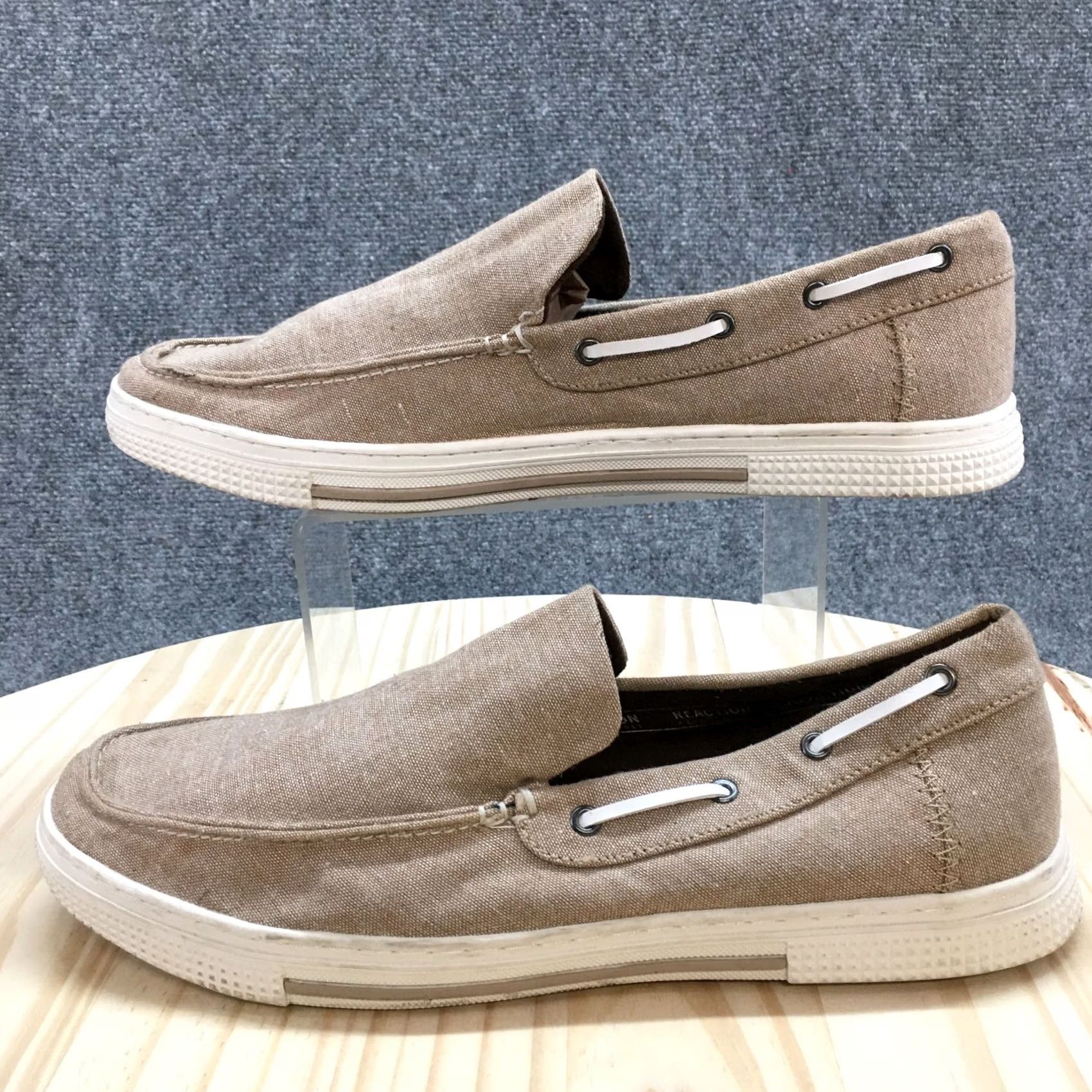 Vintage Reaction Kenneth Cole Shoes Mens Ankir Slip On Sneakers Brown Fabric Low Top) Size US L / EU 52-54 / 3 - 2 Thumbnail