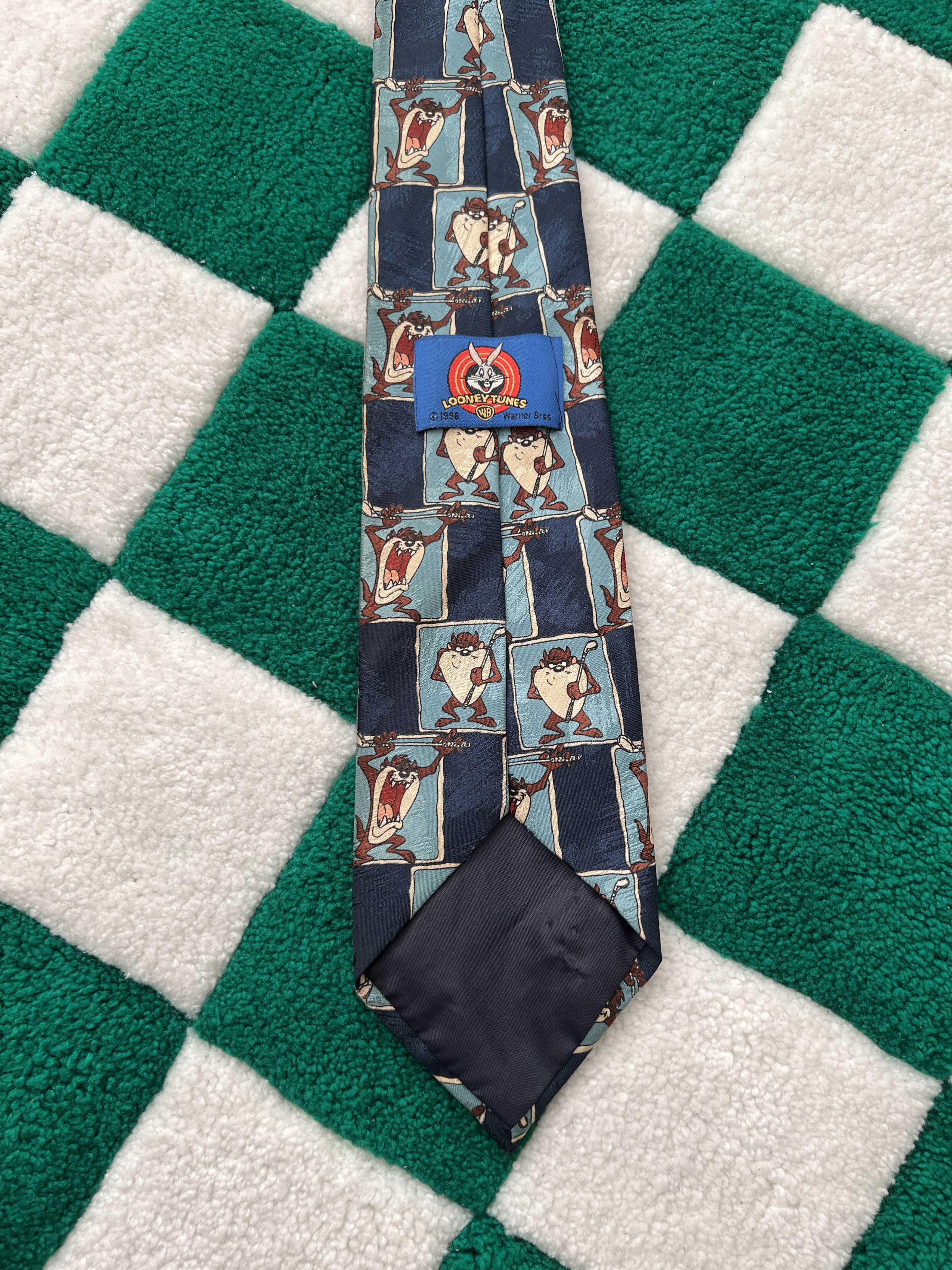 Cartoon Network Vintage 1998 Looney Tunes Taz Cartoon movie tie Size ONE SIZE - 6 Thumbnail