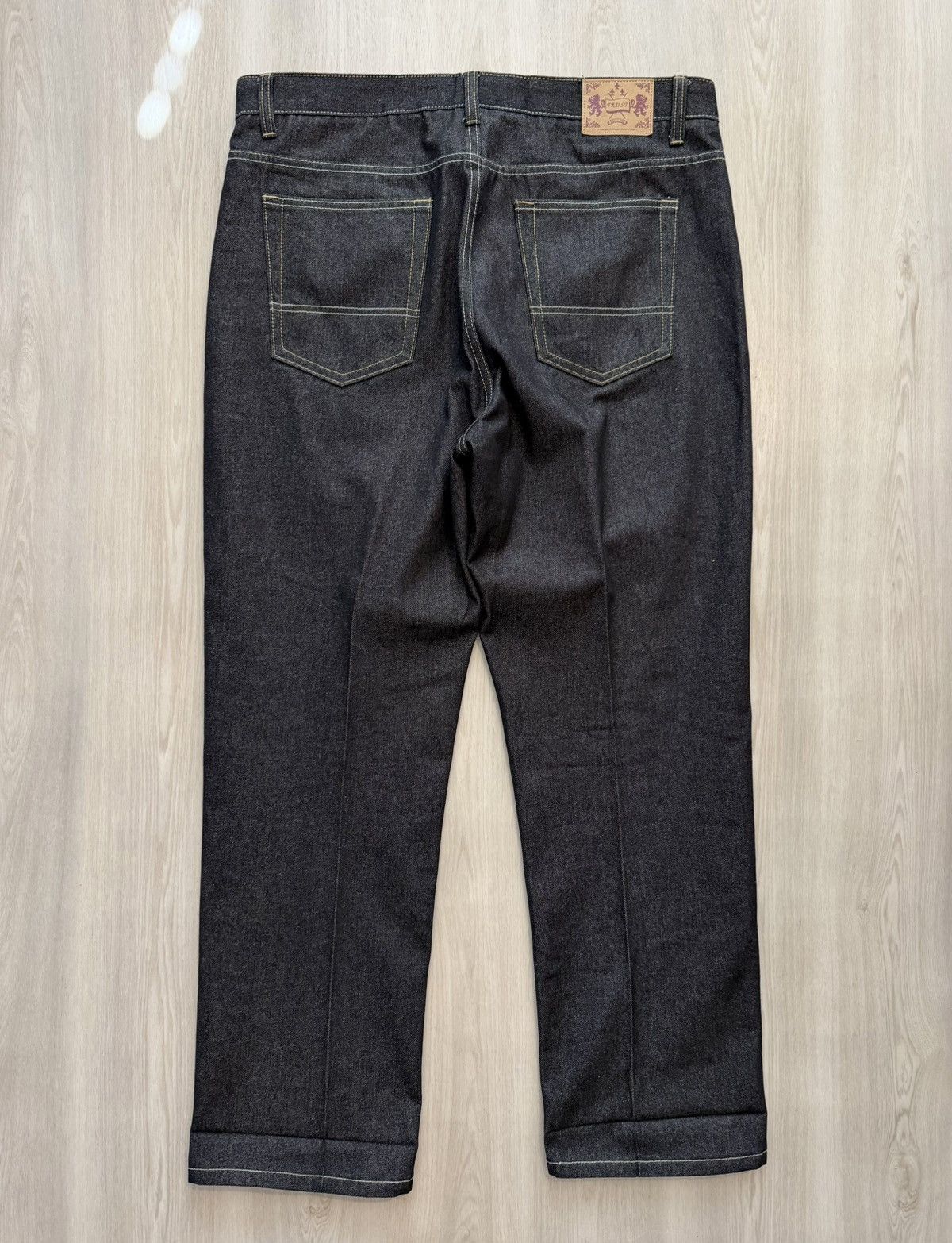Vintage VTG Y2K Trust Jeans Baggy Wide Leg Denim Sz 40x30 Size US 40 / EU 56 - 2 Thumbnail