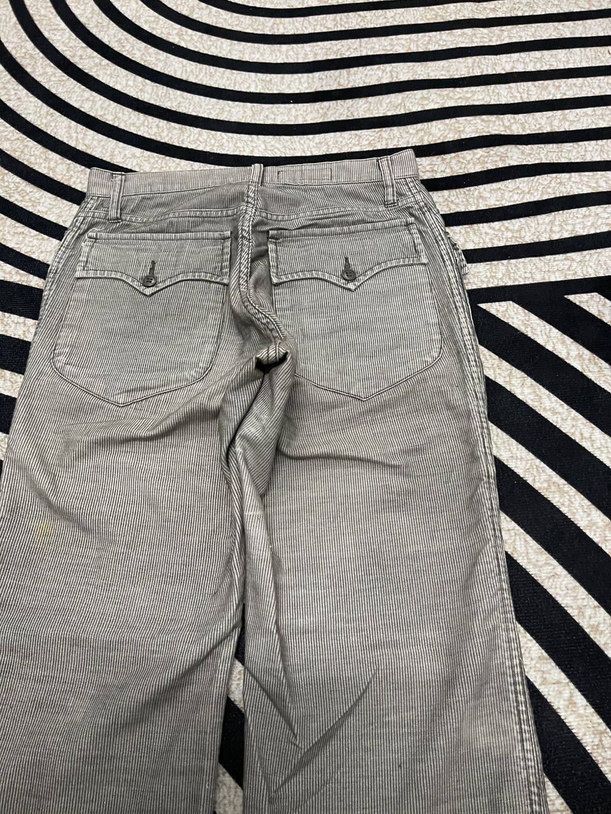 If Six Was Nine × Issey Miyake × Zucca 90s ISSEY MIYAKE CORDUROY PANT RARE DESIGN Size US 26 / EU 42 - 16 Thumbnail