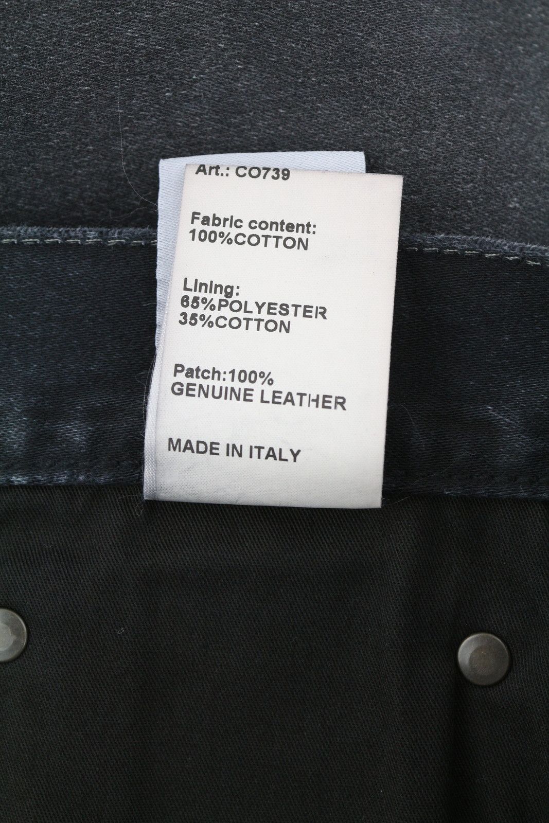 R13 X-BF 26 Black Garment Dyed Moleskin Cropped FW25 86531 Size 26" / US 2 / IT 38 - 10 Thumbnail