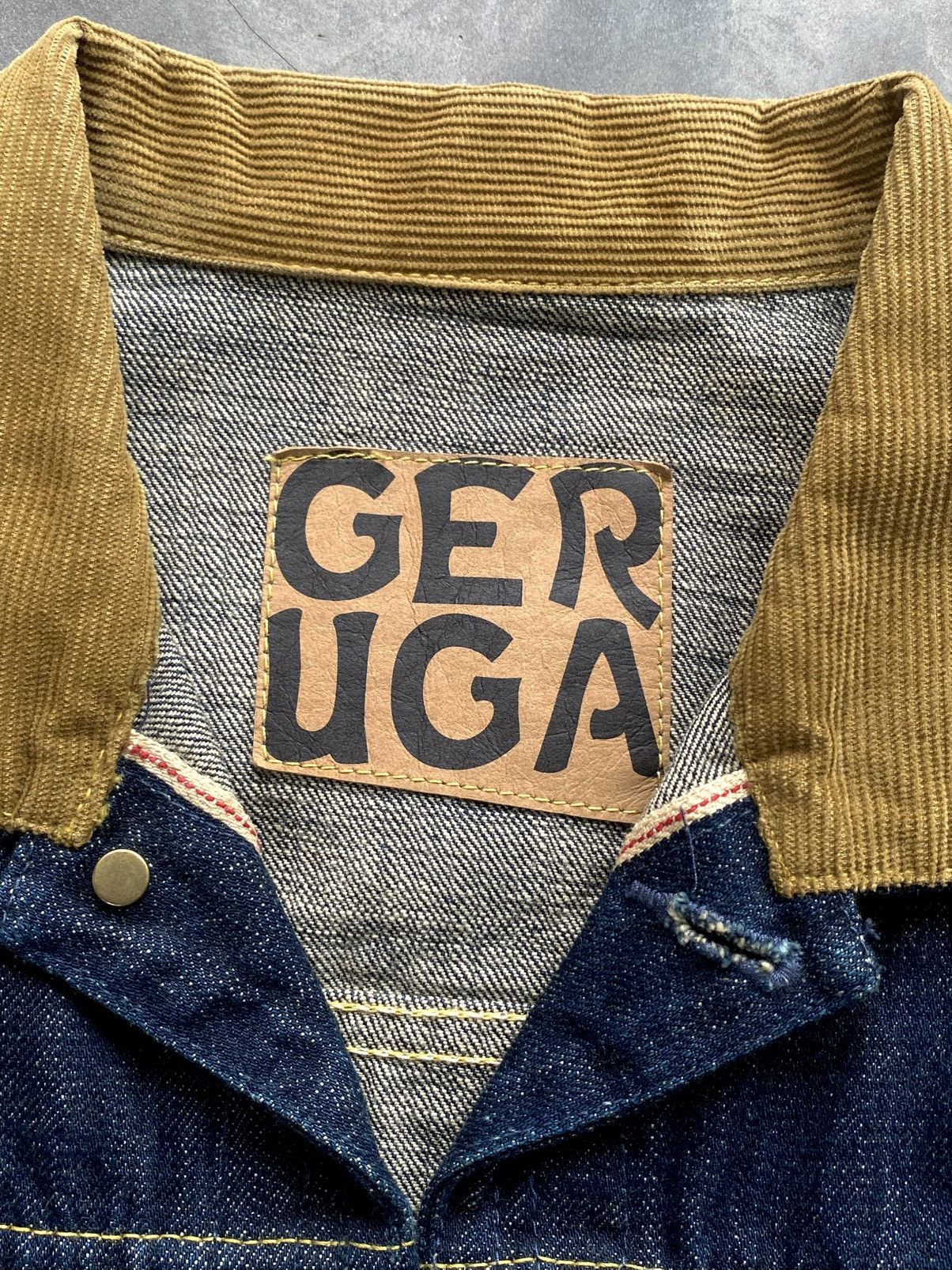 If Six Was Nine × Japanese Brand 🇯🇵Vtg Geruga Japan 14Oz Selvedge Denim Jacket🇯🇵 Size US M / EU 48-50 / 2 - 4 Thumbnail