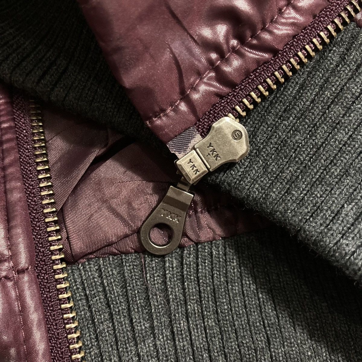 Hysteric Glamour APRM - Burgundy Bomber Quilted Jacket Vkei Japanese Size US M / EU 48-50 / 2 - 9 Thumbnail