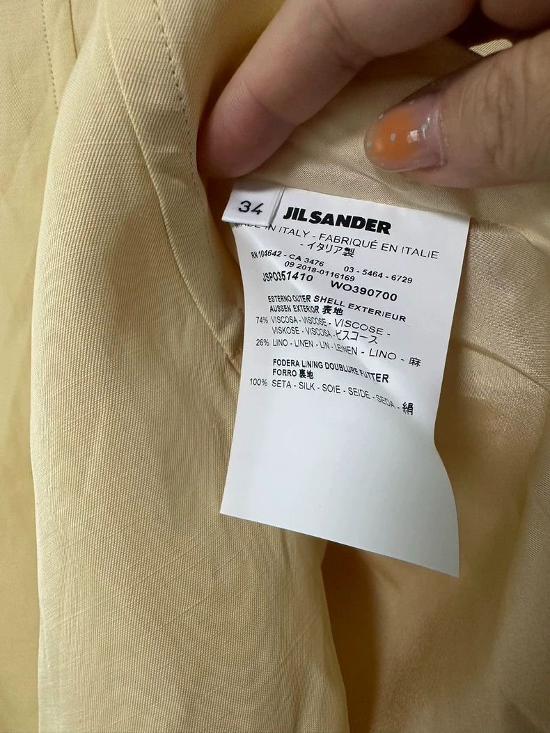 Jil Sander Jil Sander Light yellow twill skirt Size 42" / US 20 - 5 Thumbnail
