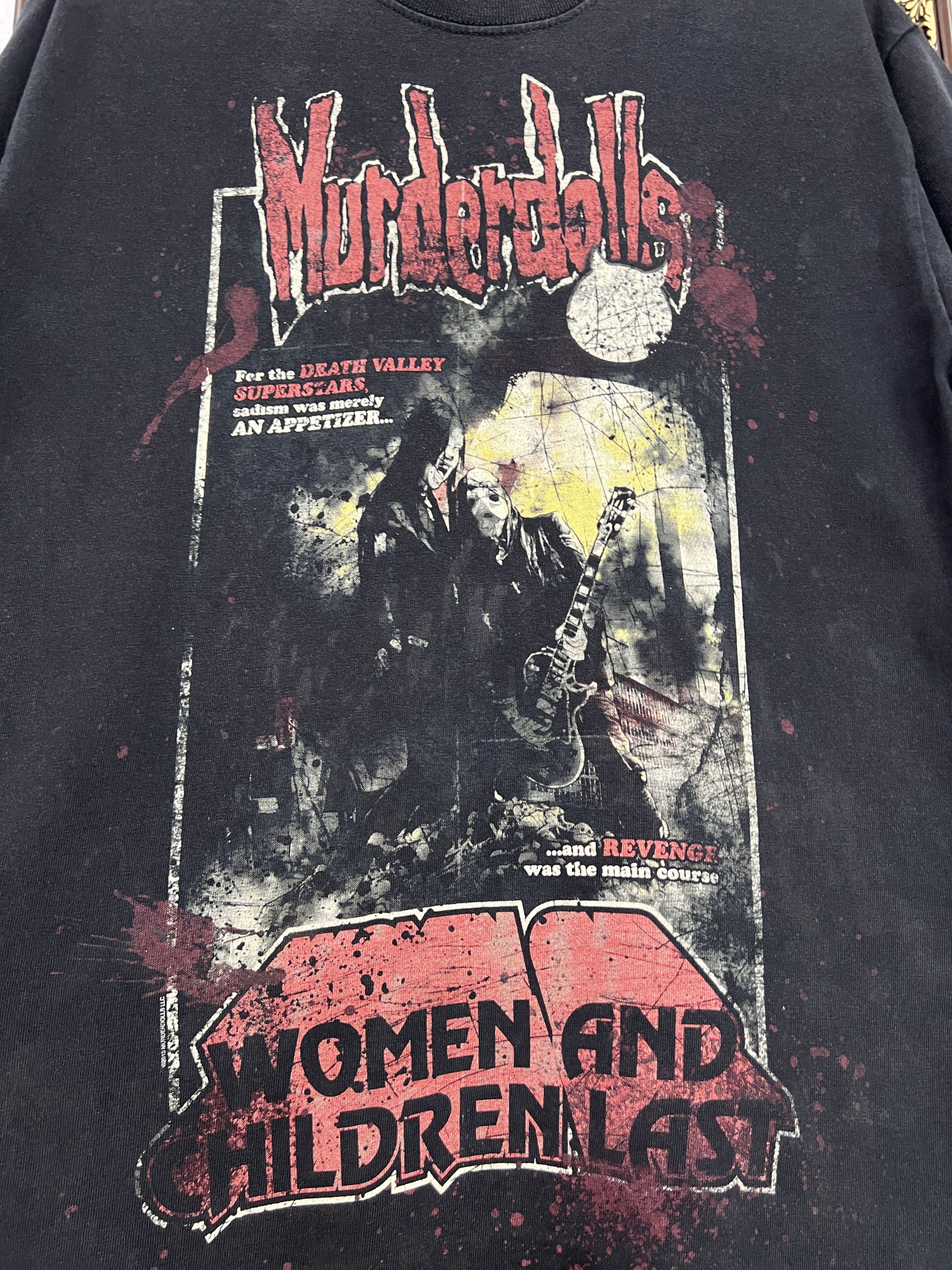 Vintage Vintage Murderdolls Band Shirt Over Print Black Tee Rare Size US M / EU 48-50 / 2 - 3 Thumbnail