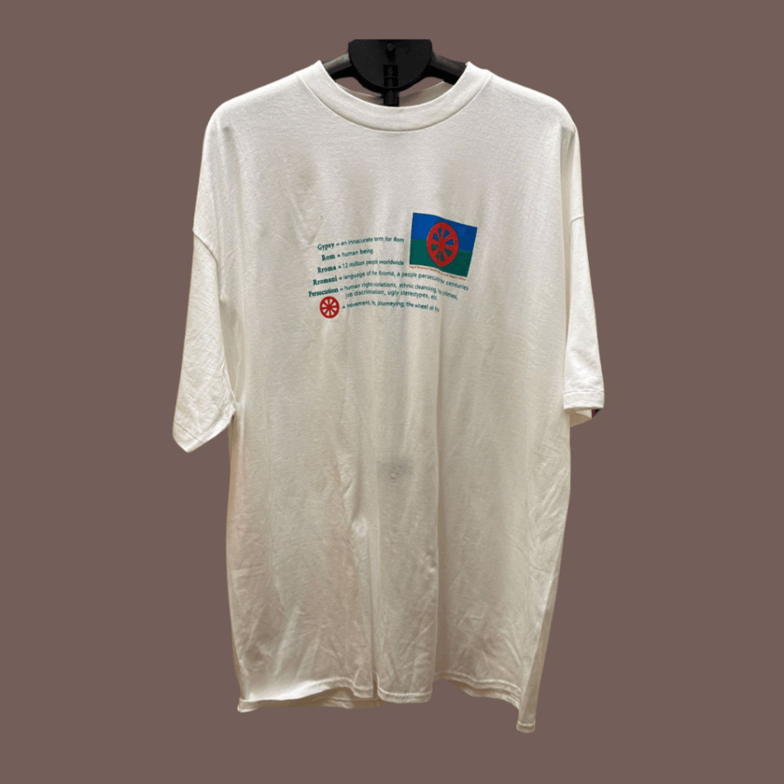 Hanes × Vintage VTG Graphic Tee | Hanes Romani Rights XXL Single Stitch 90s Size US XXL / EU 58 / 5 - 1 Thumbnail