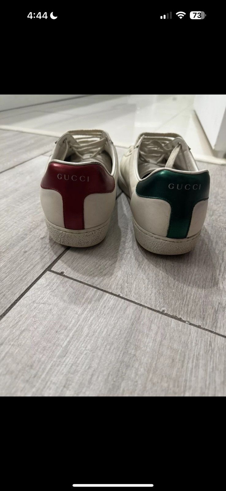 Gucci Gucci Ace Blade Size 11.5 Used 516137 Size US 11.5 / EU 44-45 - 3 Thumbnail