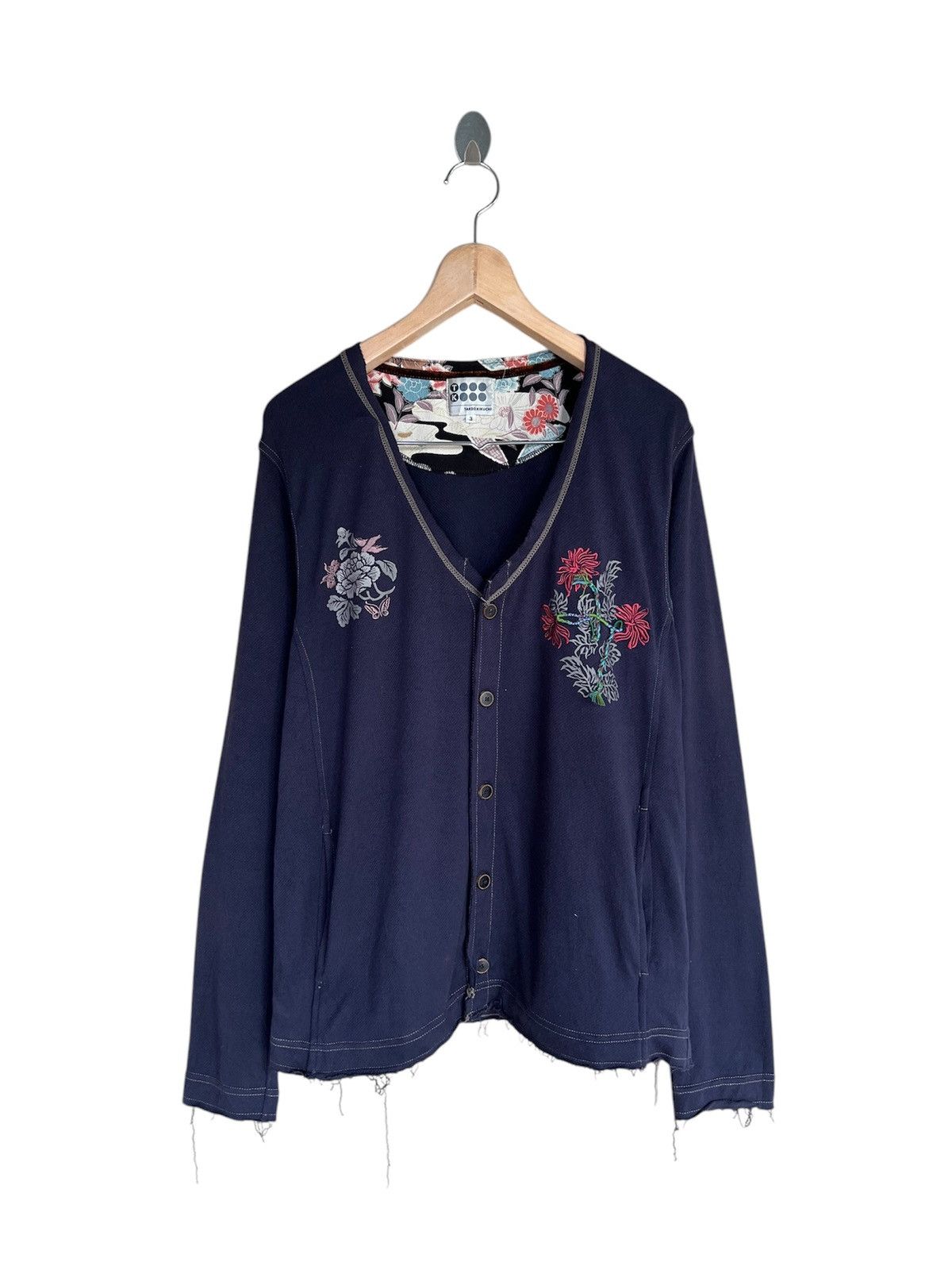 Takeo Kikuchi Japanese Brand Takeo Kikuchi Tatoo Cardigan Size US M / EU 48-50 / 2 - 1 Thumbnail