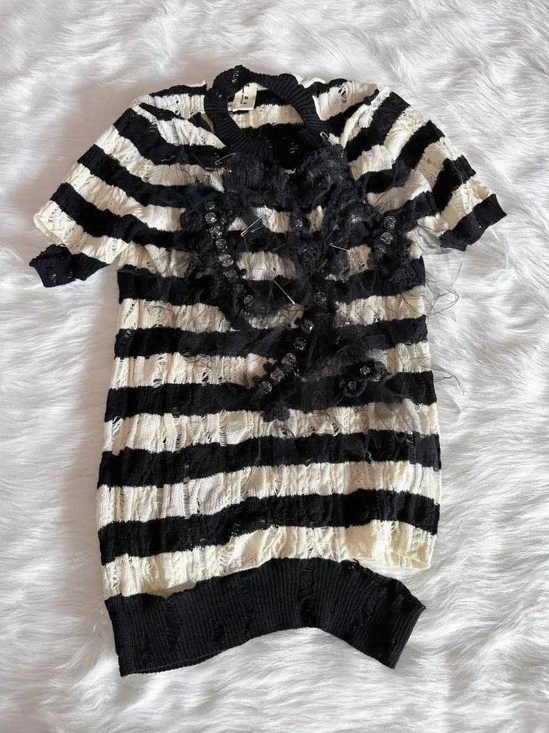 Comme des Garcons Comme Des Garcons Knitted short sleeves Size S / US 4 / IT 40 - 1 Thumbnail