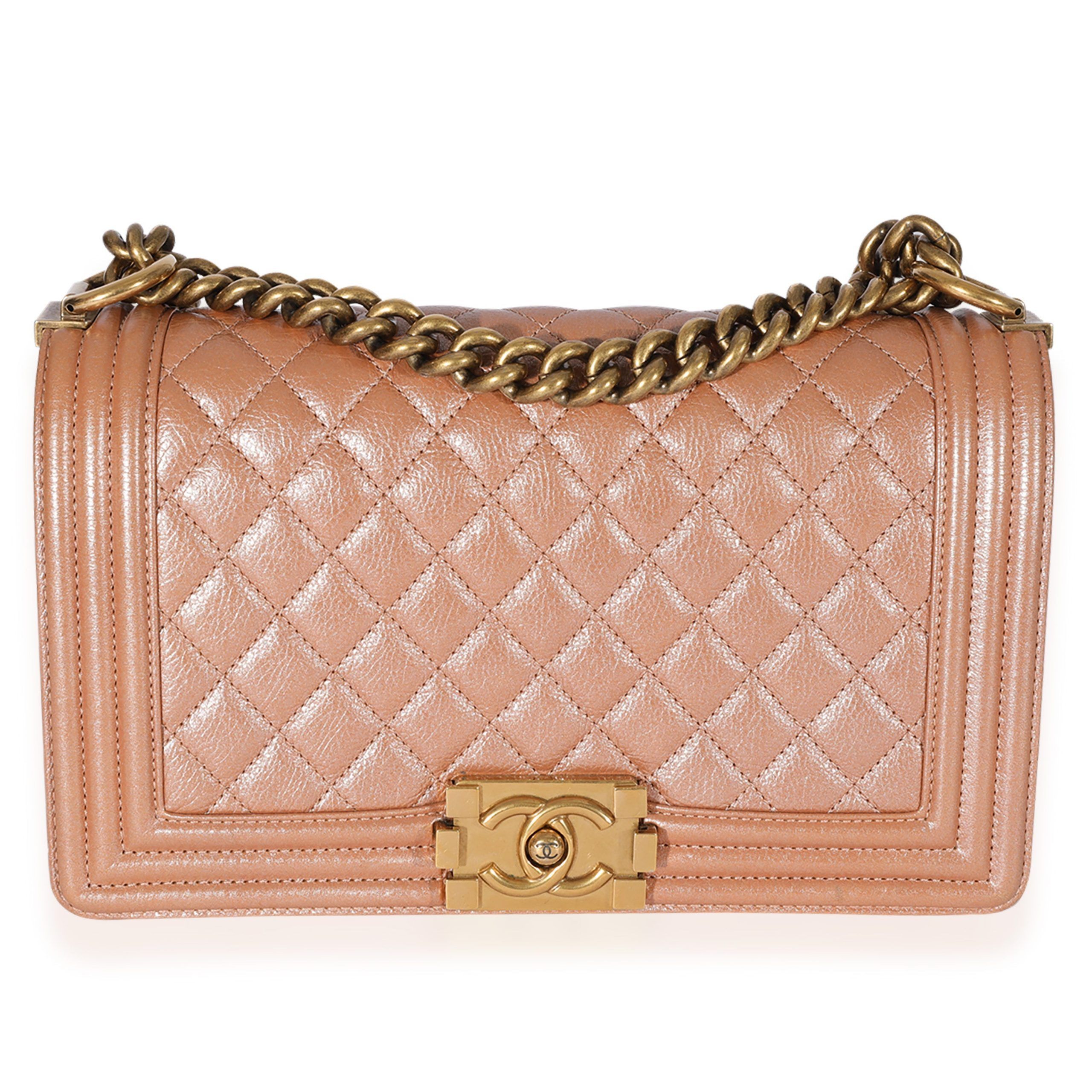 image of Chanel Rose Gold Old Medium Boy Bag, Women's