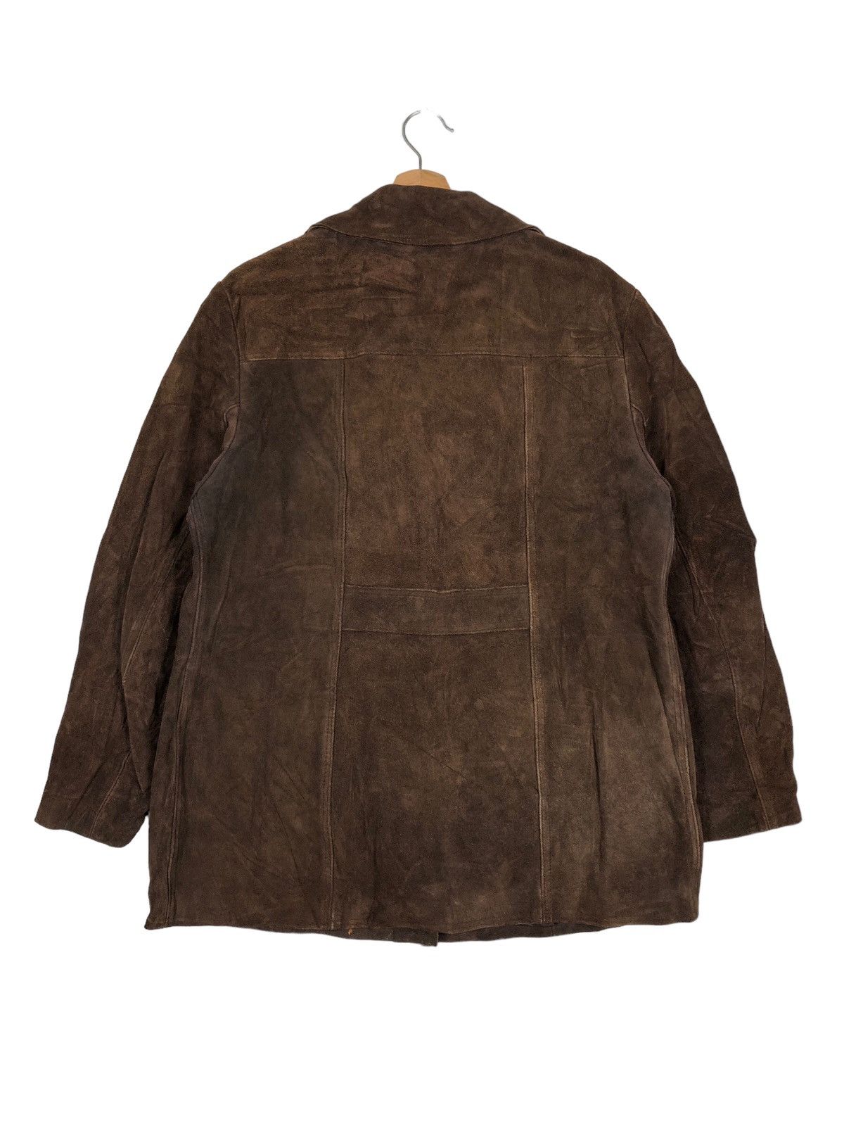 Genuine Leather 🔥90’s Vintage Genuine Leather Bomber Jacket Double Breast Size US M / EU 48-50 / 2 - 8 Thumbnail