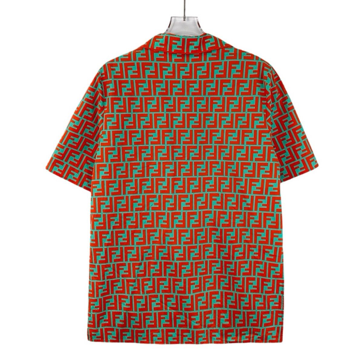 Fendi Fendi colorblocked logo print full print cotton shirt Size M / US 6-8 / IT 42-44 - 2 Thumbnail