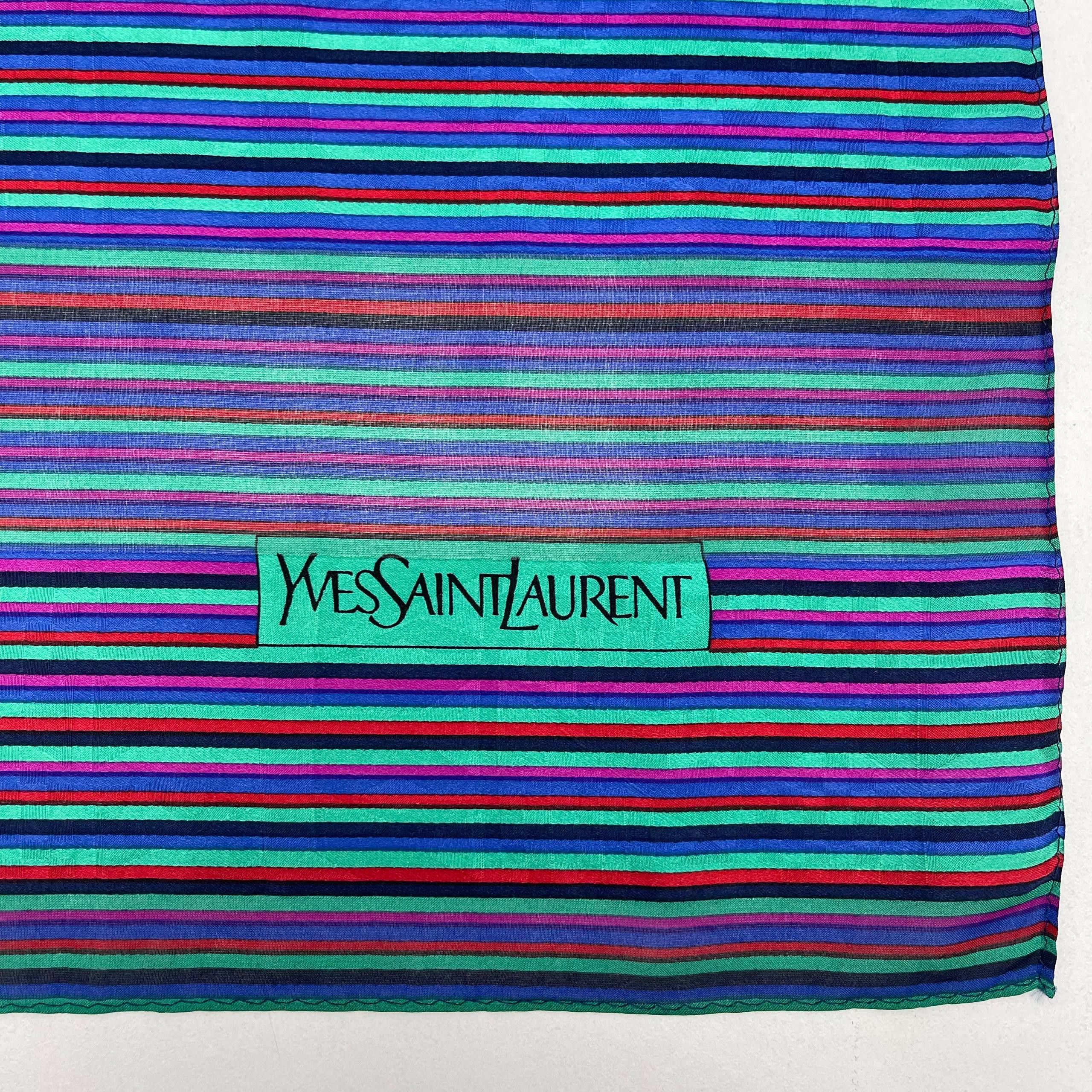 Yves Saint Laurent Vintage Yves Saint Laurent Silk Scarf - S7060 Size ONE SIZE - 6 Thumbnail